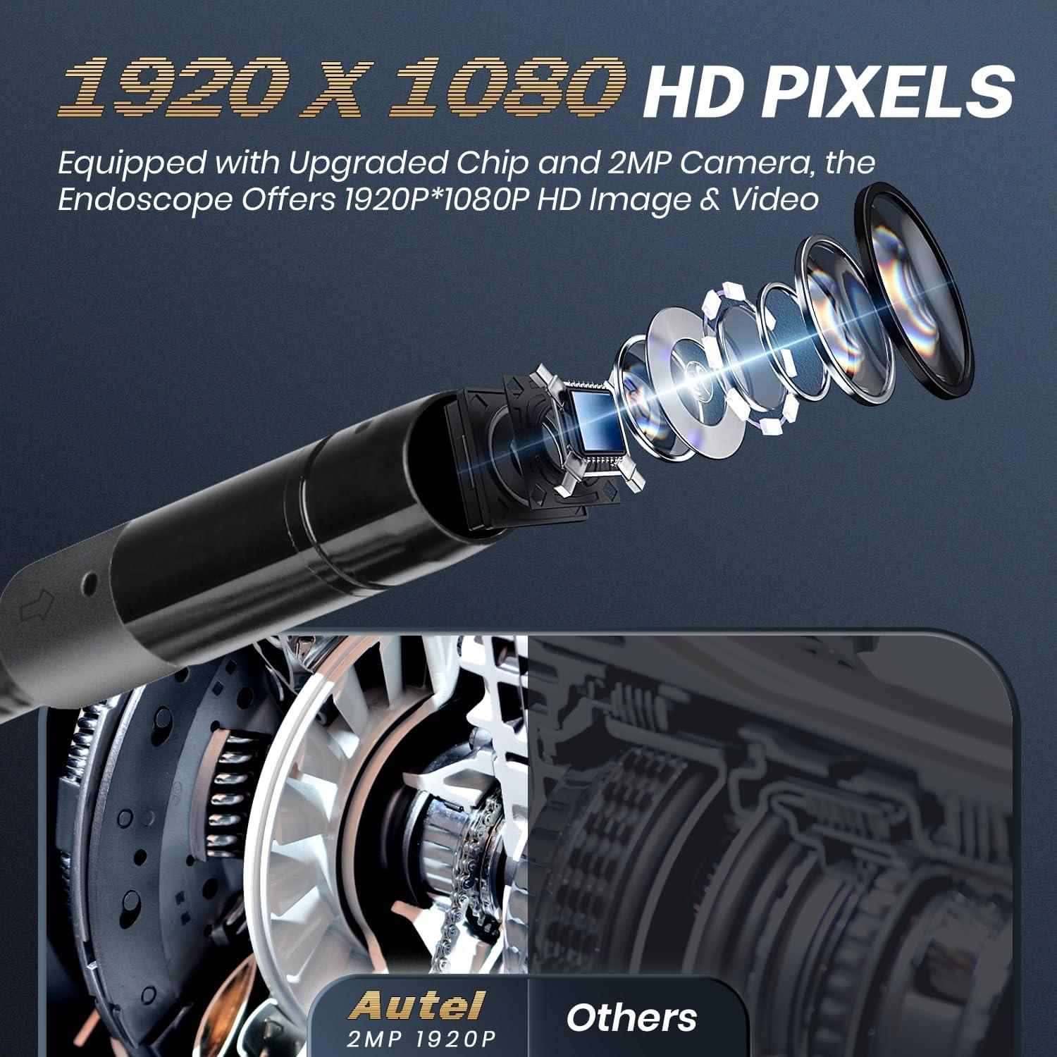 Cámara de Inspección Autel MV108S HD 1920P IP67 8.5mm