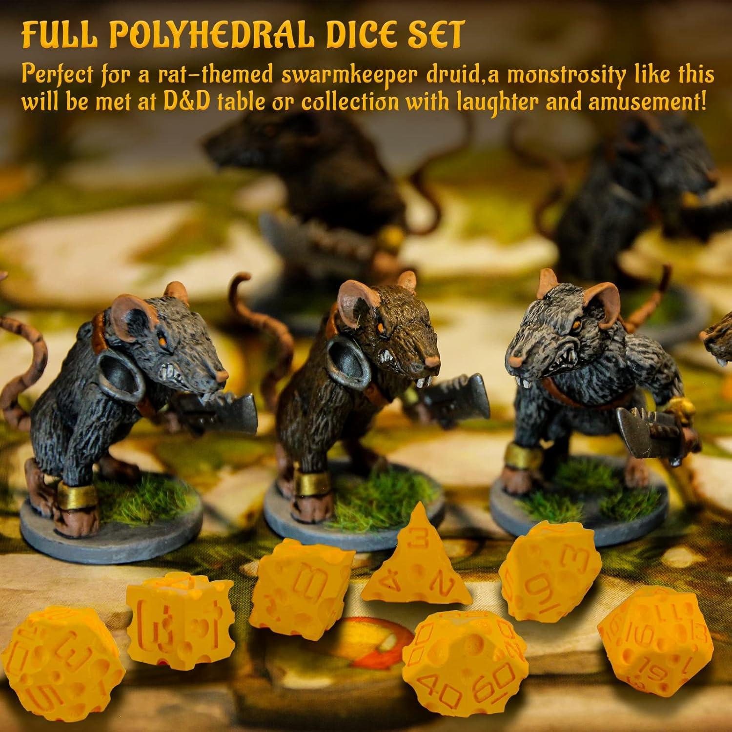 Set de Dados Poliedricos de Queso CZYY 7 Piezas RPG