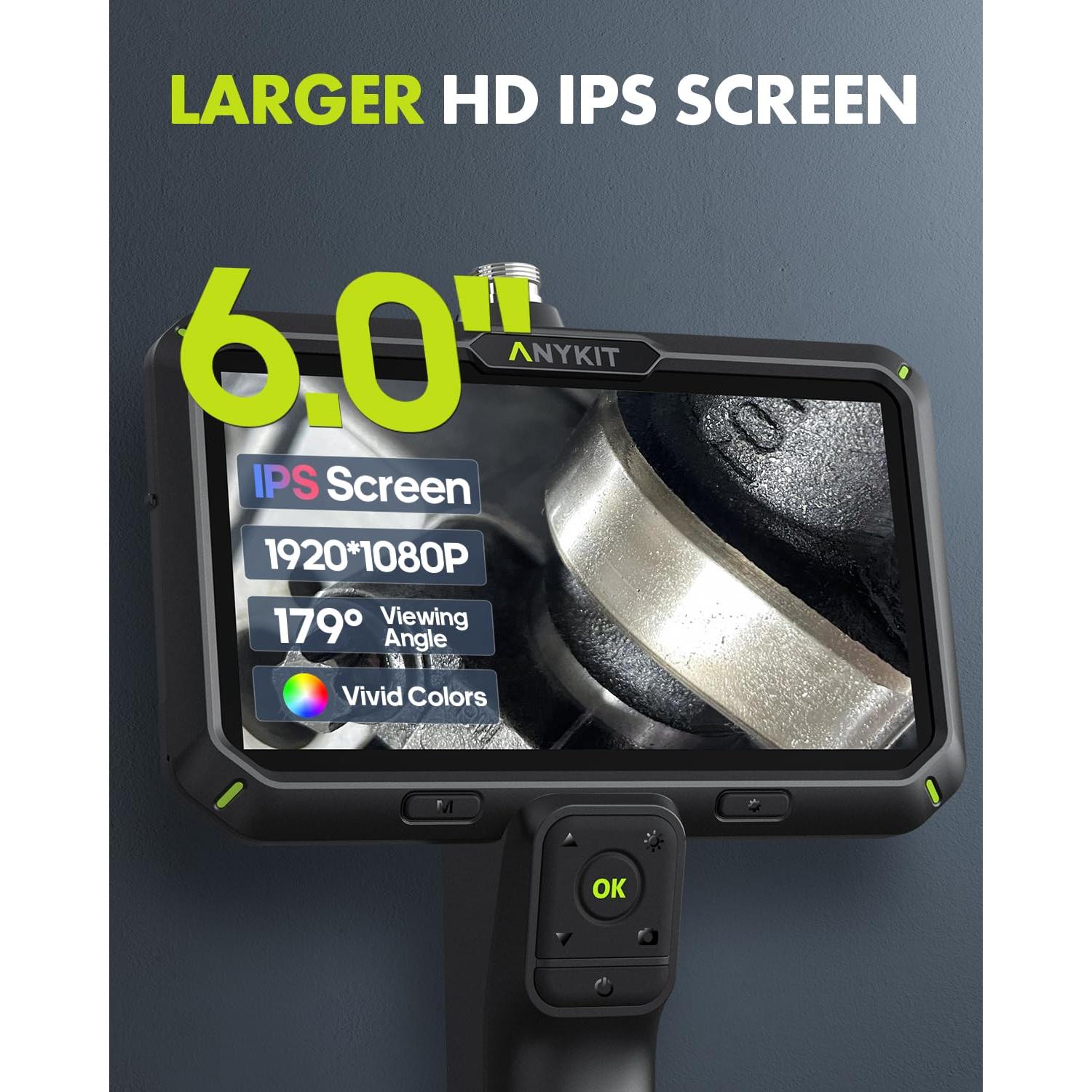 Cámara Endoscópica Anykit 1080P Doble Lente 5,03 m