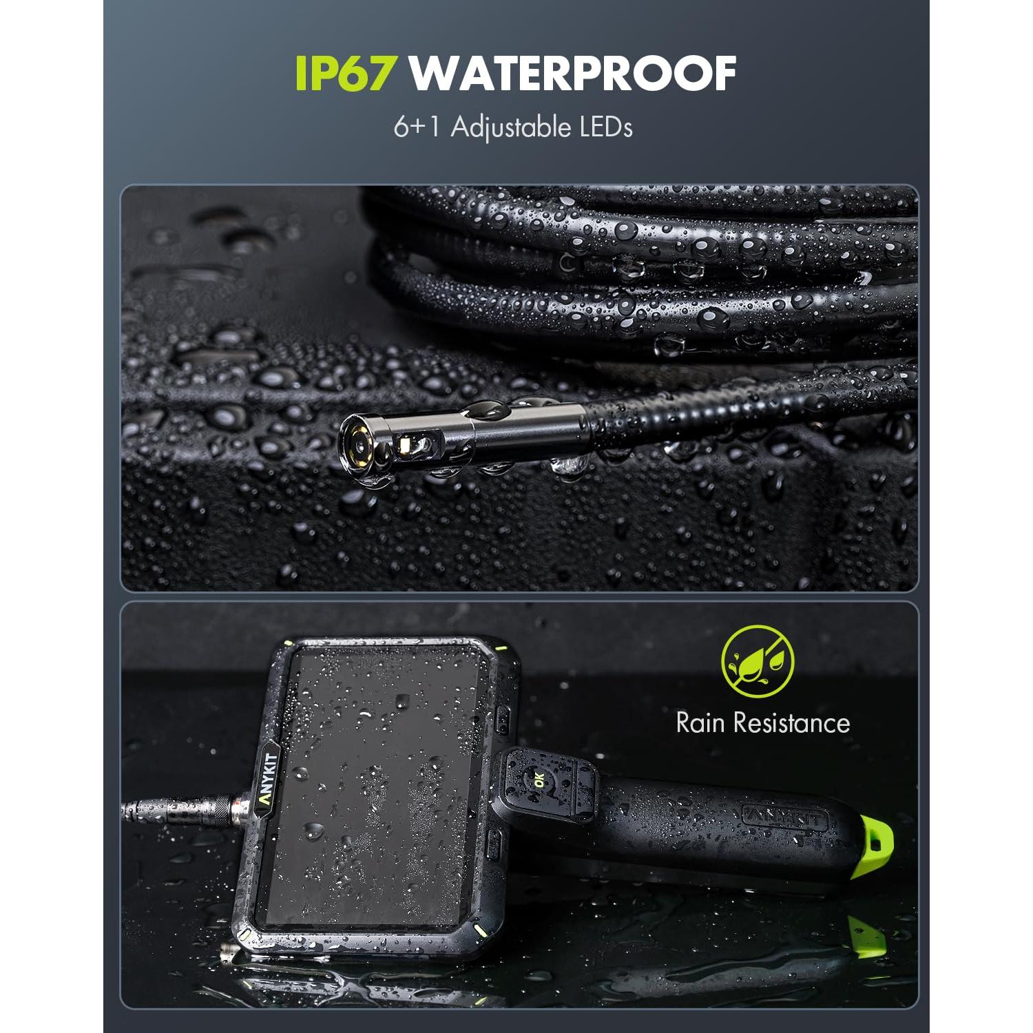 Cámara Endoscópica Anykit 1080P Doble Lente 5,03 m