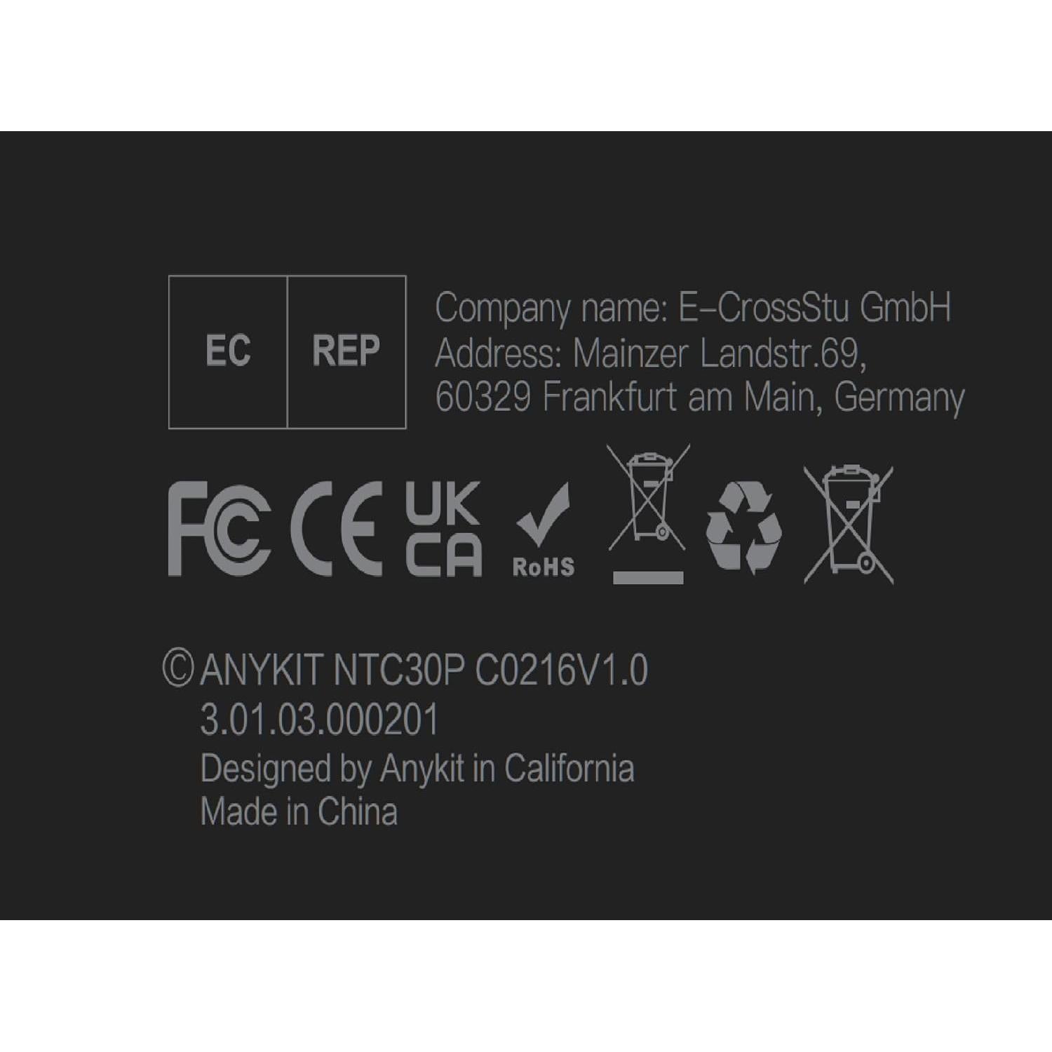 Cámara Endoscópica Anykit 1080P Doble Lente 5,03 m