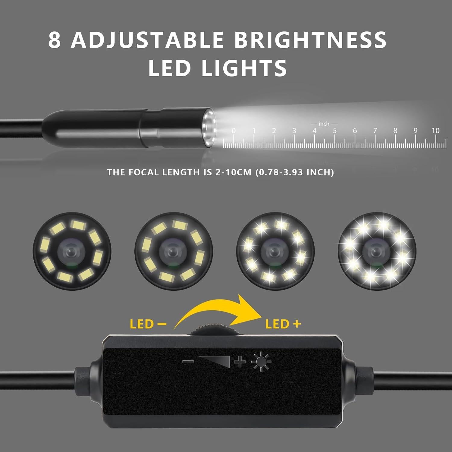 Cámara Endoscópica Twxfzl HD 1920P 5m IP67 para iOS/Android