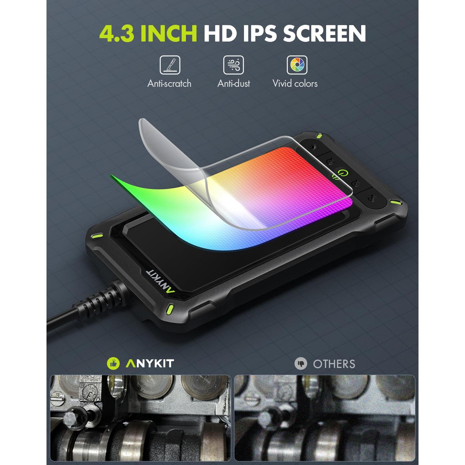 Cámara de Inspección Anykit AN430 con Pantalla HD 10,06 m