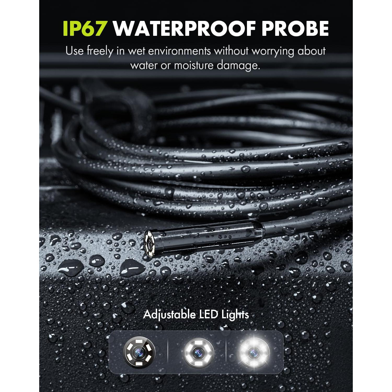 Cámara de Inspección Anykit AN430 con Pantalla HD 10,06 m