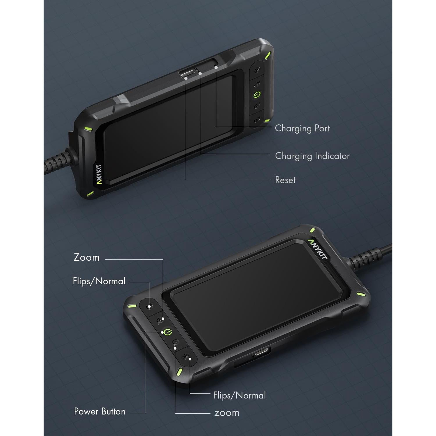 Cámara de Inspección Anykit AN430 con Pantalla HD 10,06 m