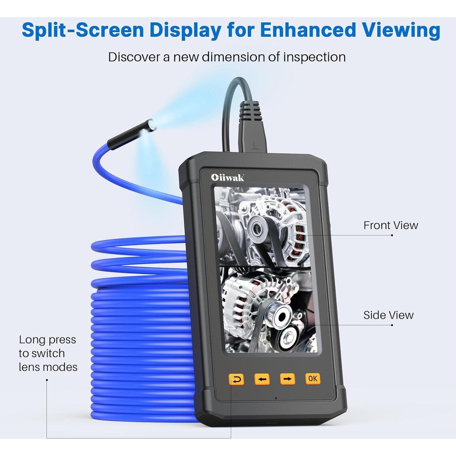 Cámara de Inspección Oiiwak 15m Triple Lente 1080P IP67