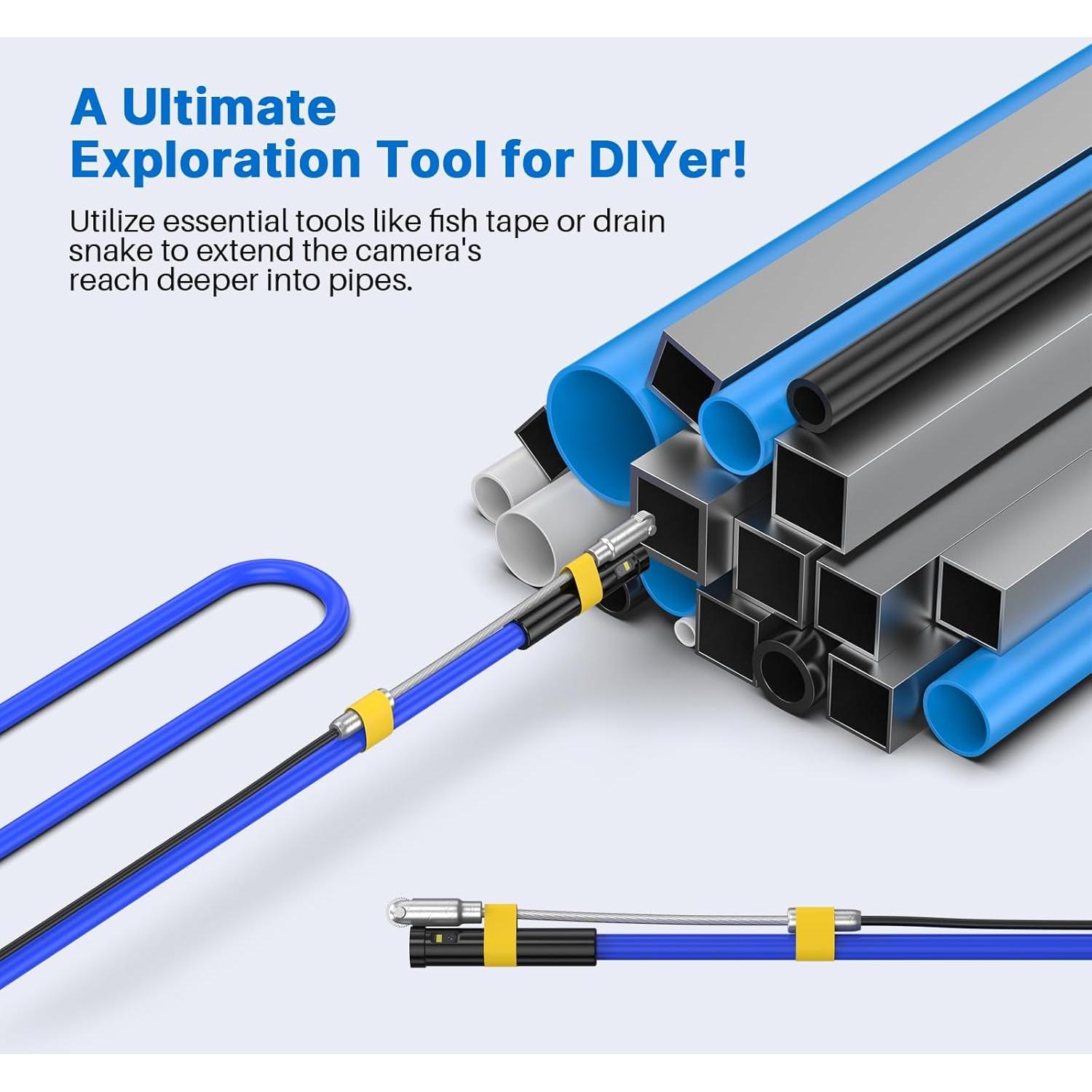 Cámara de Inspección Oiiwak 15m Triple Lente 1080P IP67