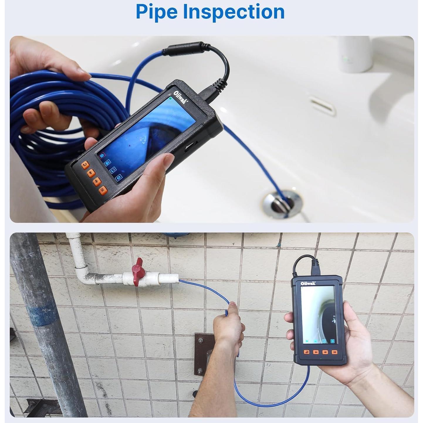 Cámara de Inspección Oiiwak 15m Triple Lente 1080P IP67