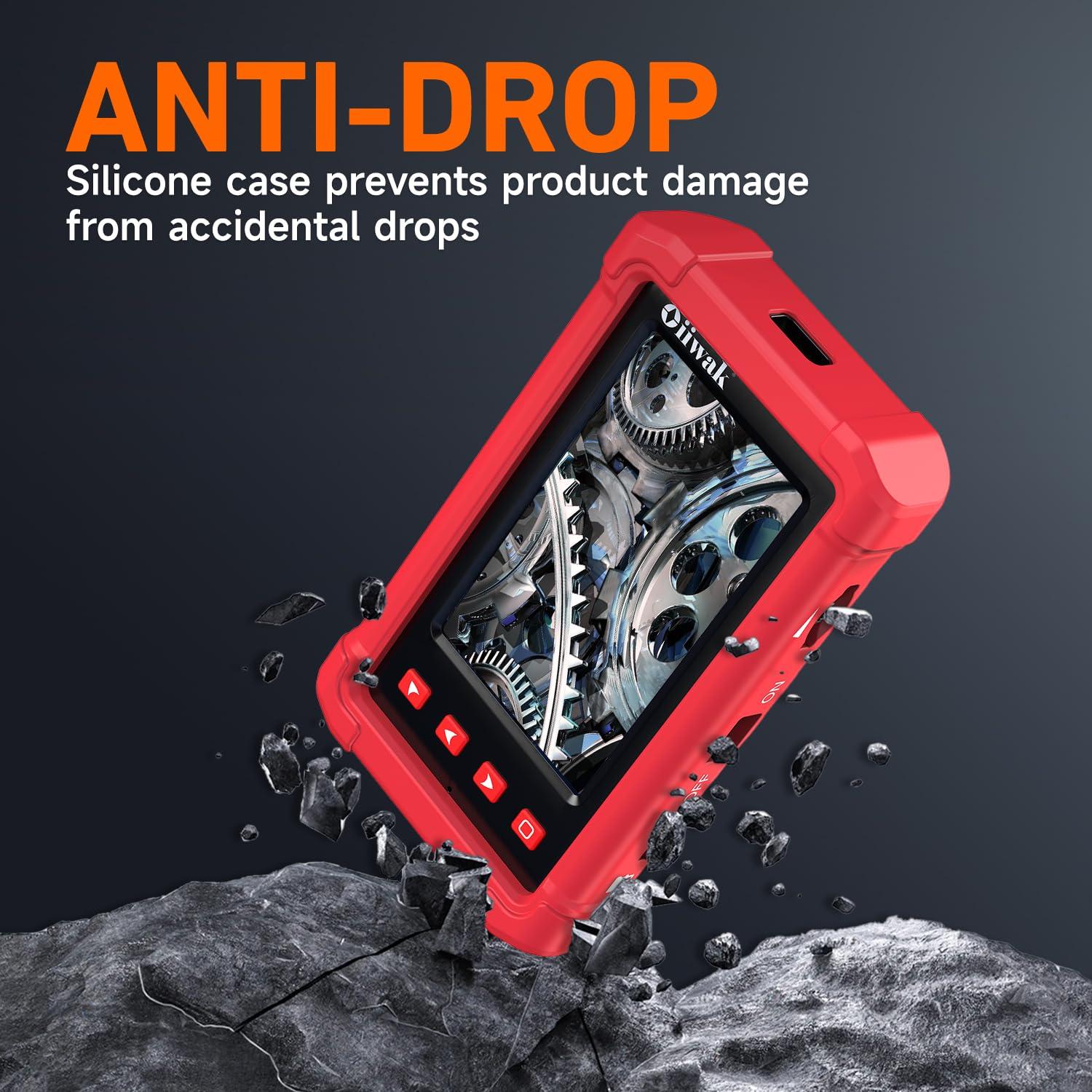 Cámara Endoscópica Oiiwak 3.9mm HD Pantalla 4.3" IP68