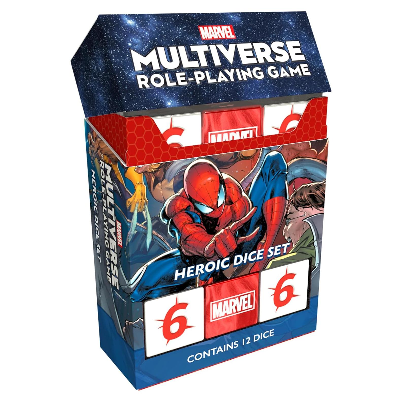 Dados Heroicos Marvel CMON RPG Multiverso 18mm Acrílicos