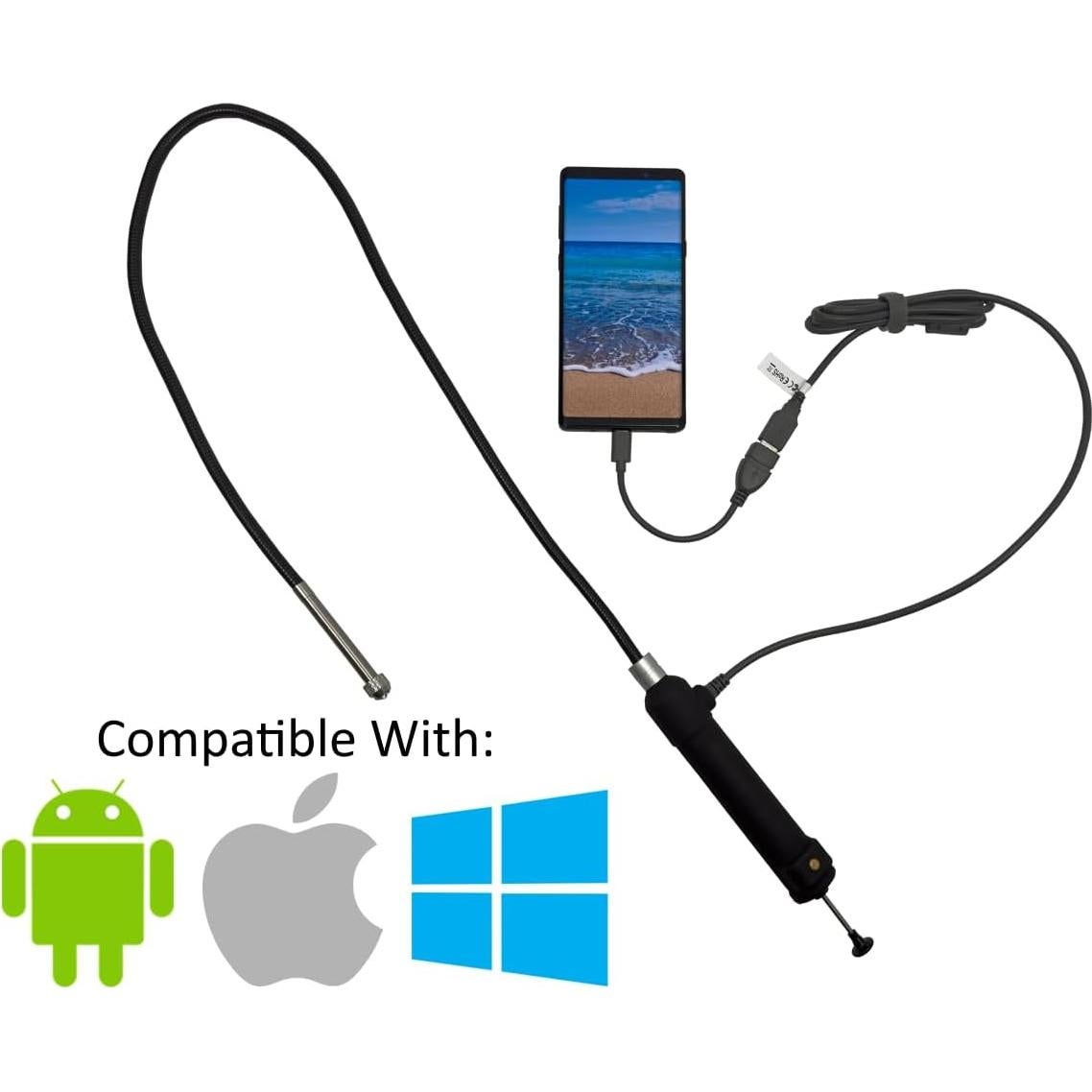 Borescope Vividia G-810i con Cámara USB y LED 8mm