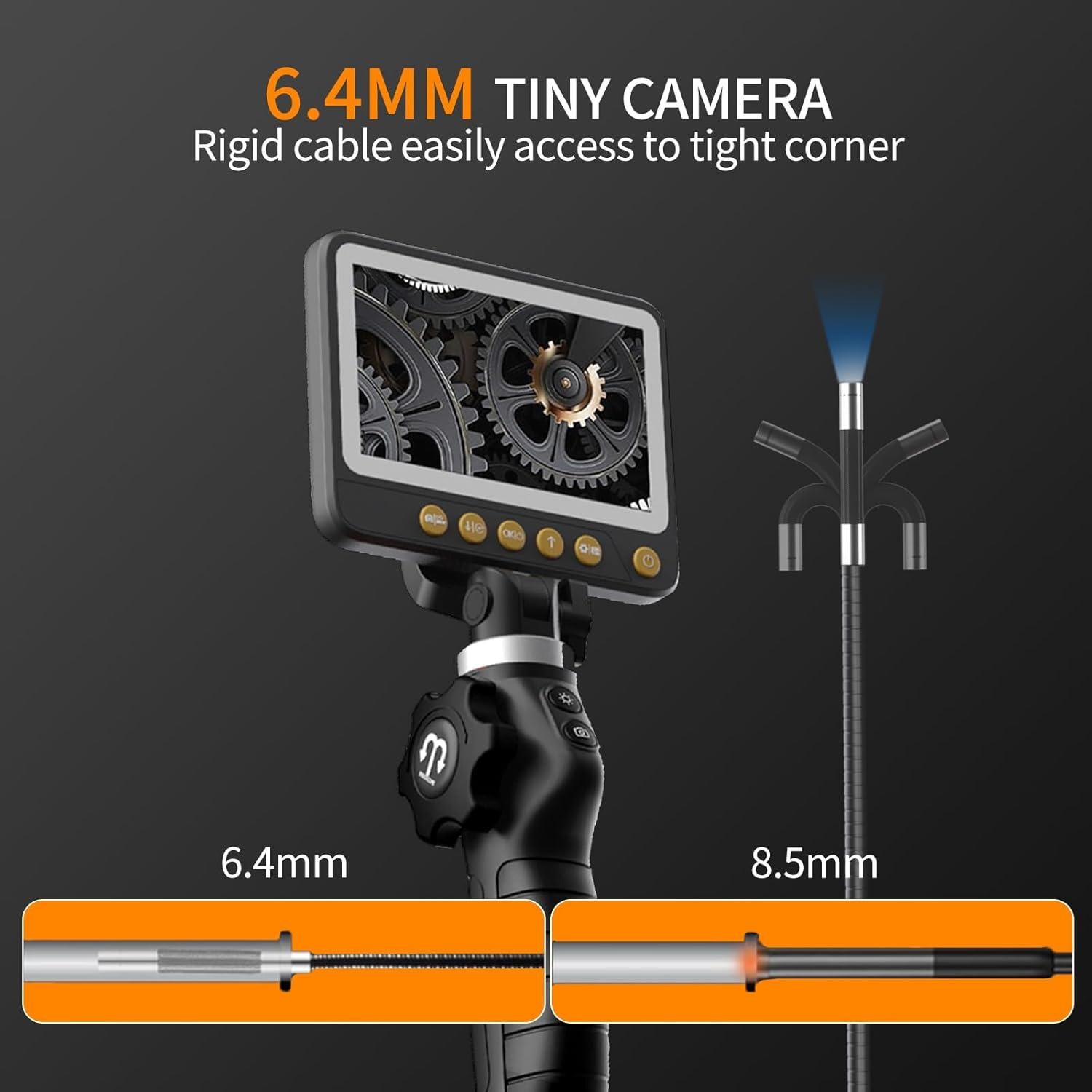 Endoscopio Articulado Dearsee ZX2-D1 con Luz y Zoom 8X