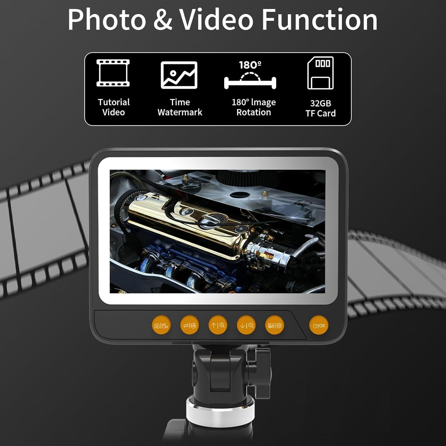 Endoscopio Articulado Dearsee ZX2-D1 con Luz y Zoom 8X