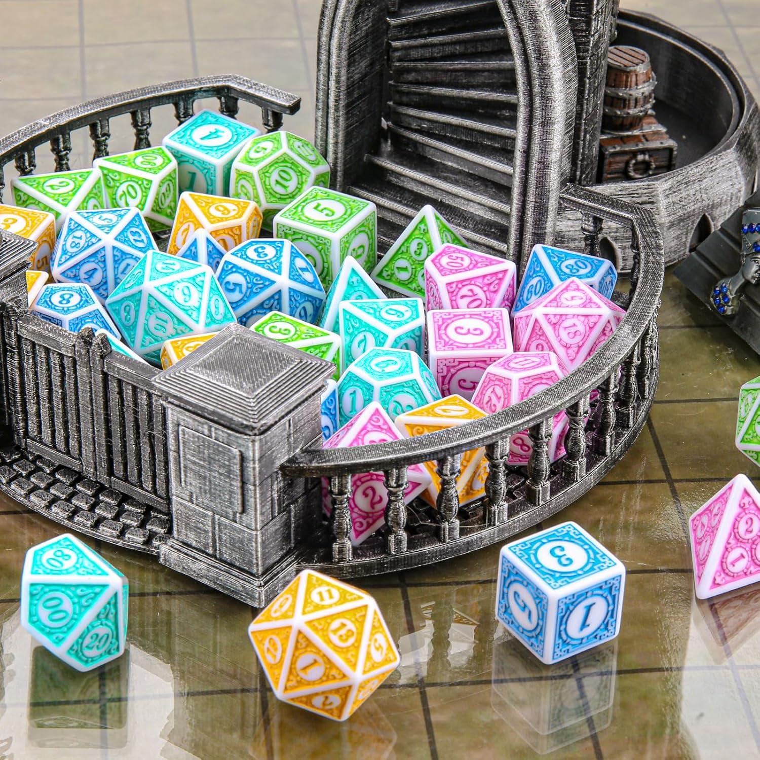 Dados Poliedricos Coyeekn 35 Piezas para DND y RPG