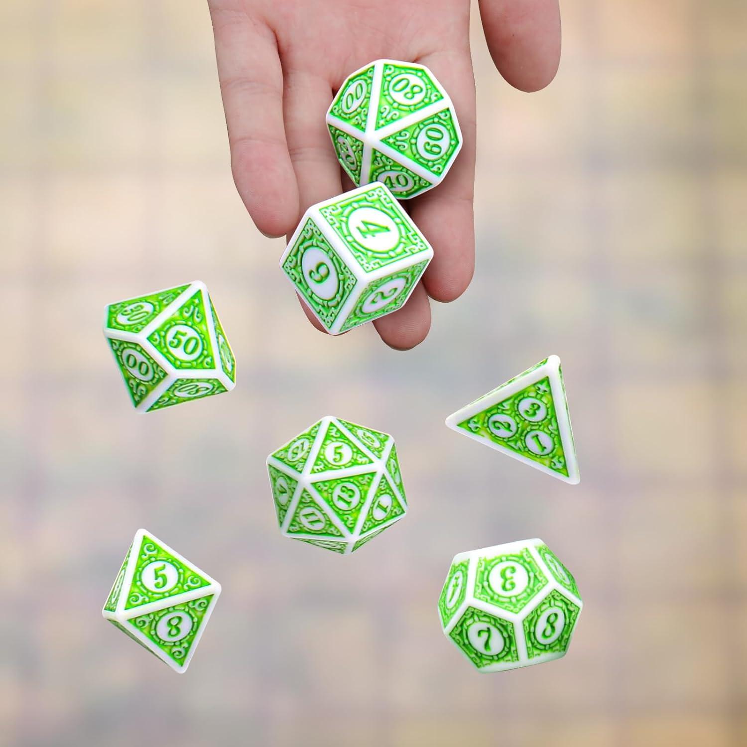 Dados Poliedricos Coyeekn 35 Piezas para DND y RPG