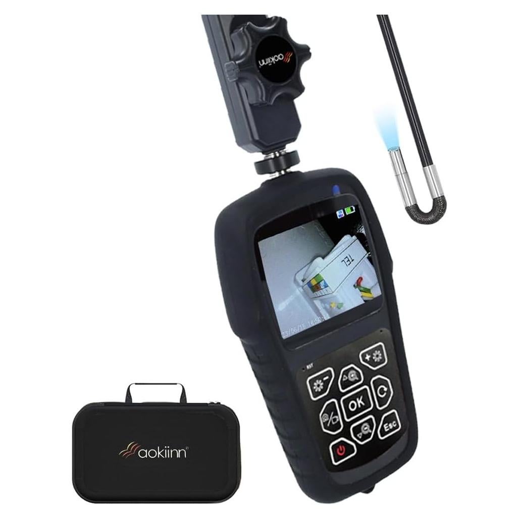 Endoscopio Aokiinn AKT-390ART 3.9mm con luz LED y pantalla