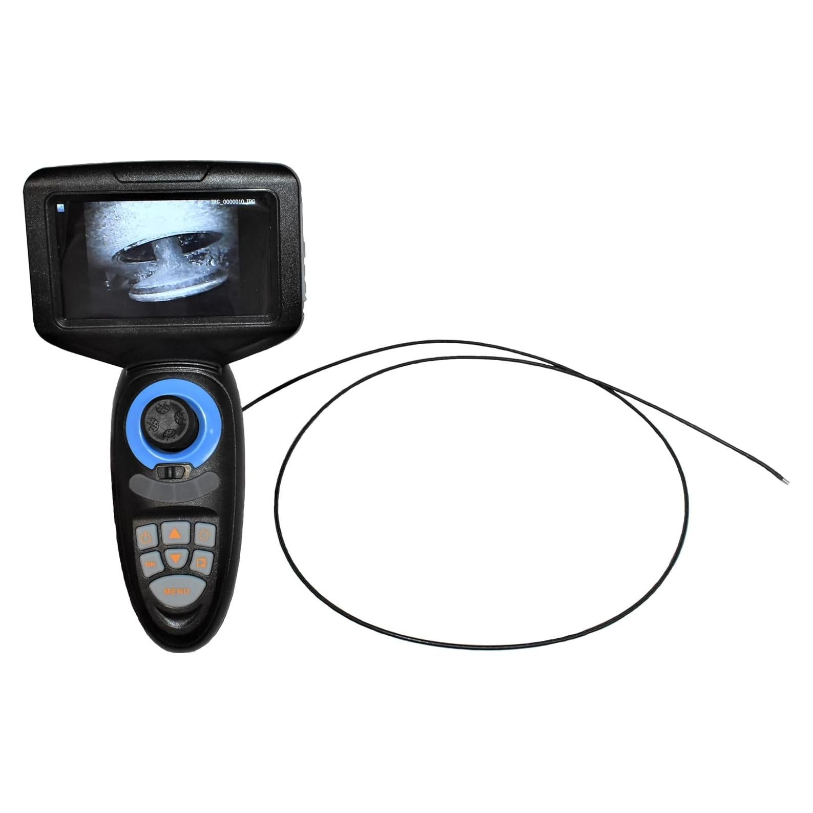 Vividia DA-3012S LCD/WiFi Flexible Joystick Articulating Inspection Camera Borescope Videoscope with 3mm (0.12") Diameter 1.2m (3.9ft) Long Side-View Camera Head