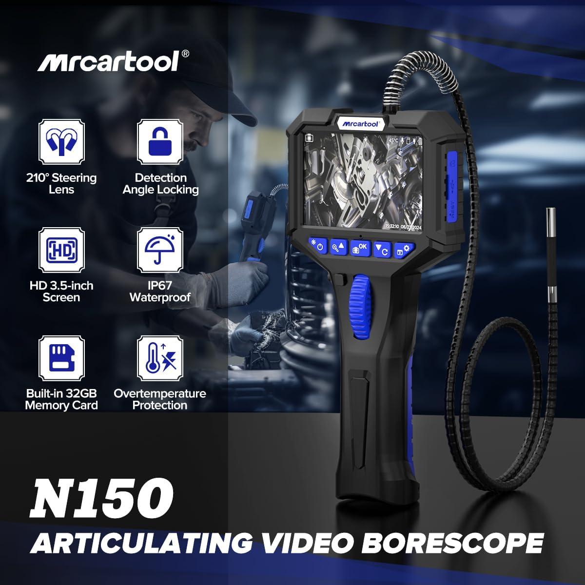 Endoscopio Articulado MR CARTOOL 210° IP67 1.01m 32GB