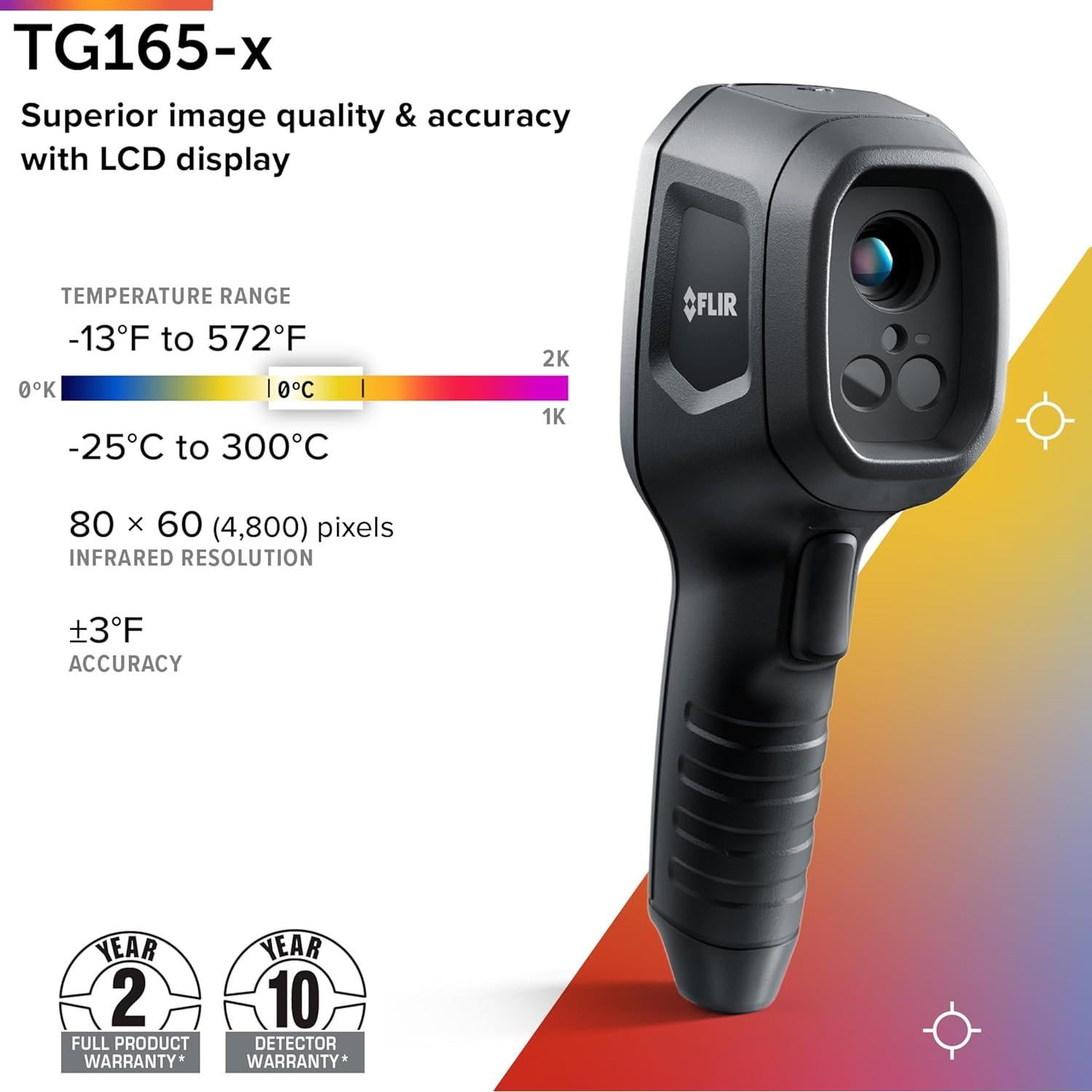 Cámara Termográfica FLIR TG165-X Infrarroja -40°C a 300°C
