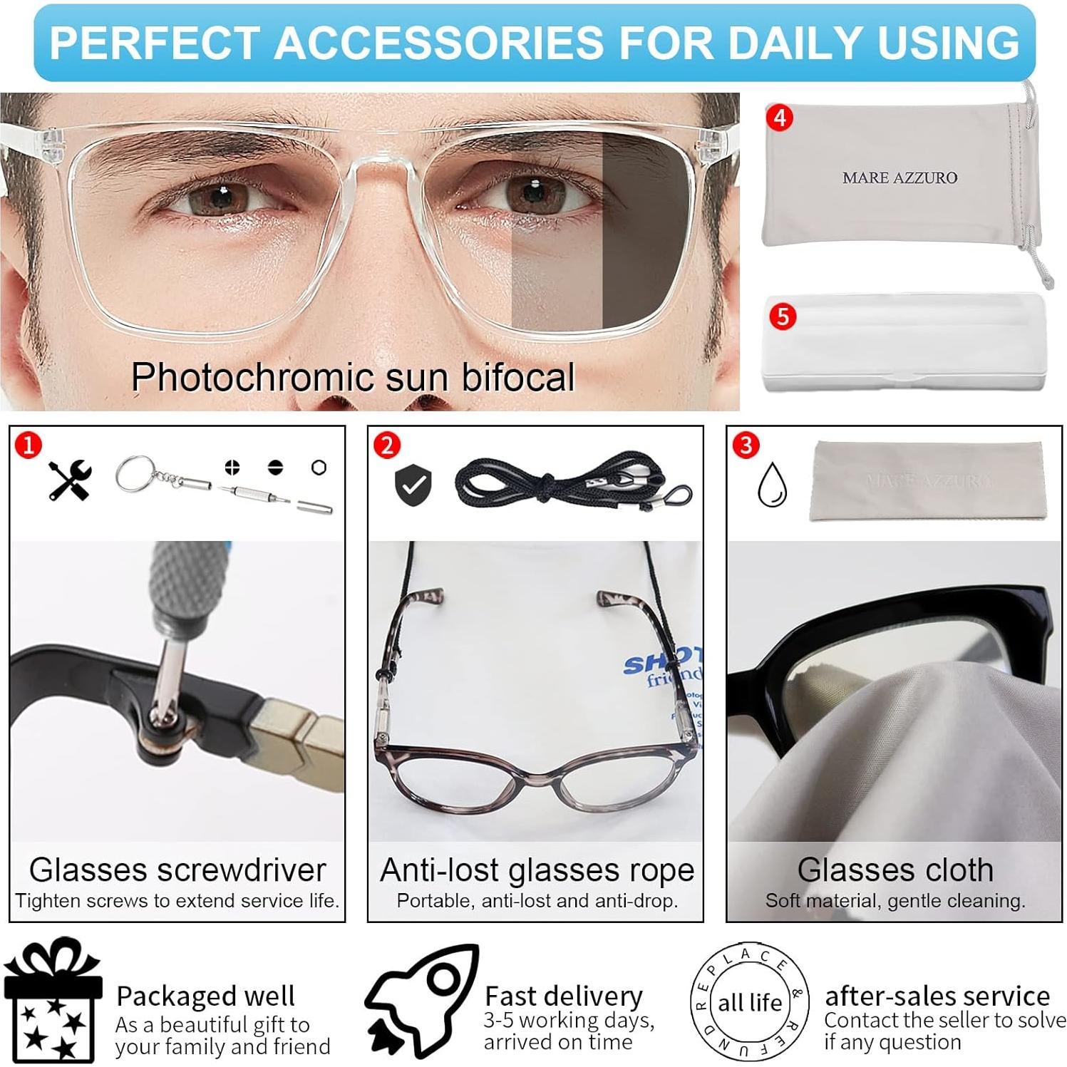 Gafas de lectura bifocales MARE AZZURO 1.5 con bloqueo UV