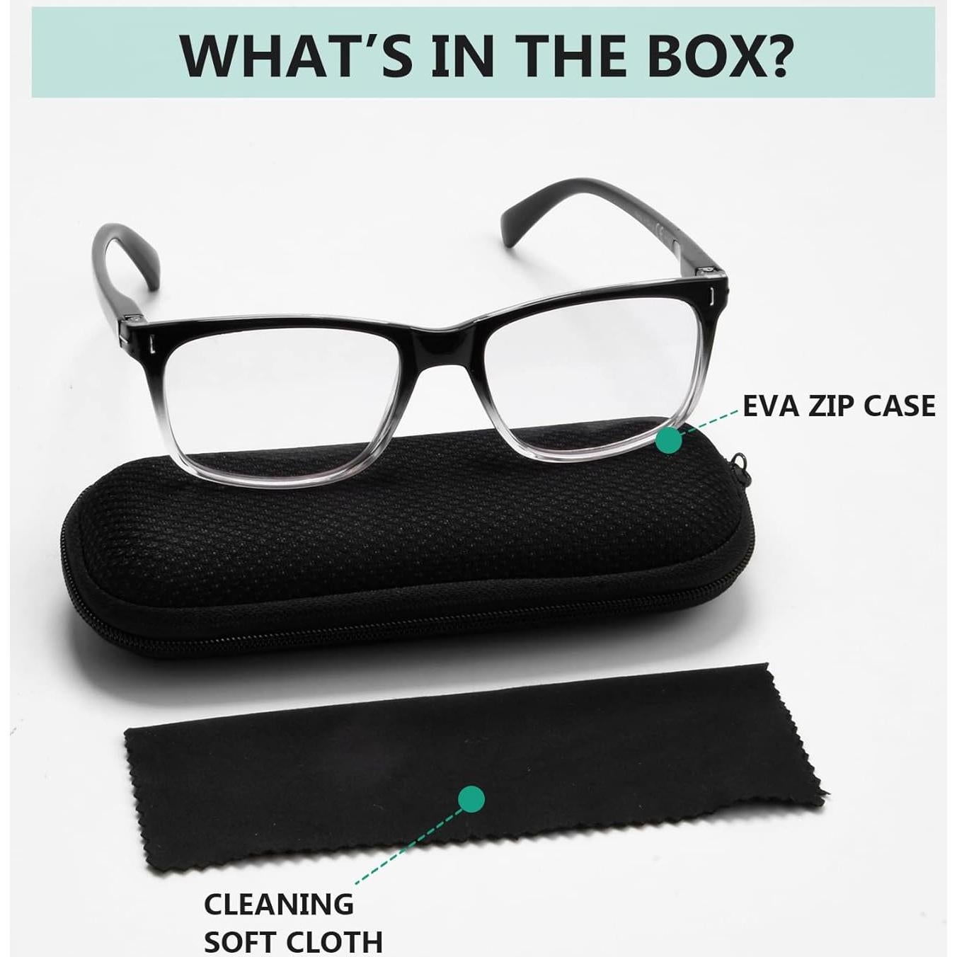 Gafas de lectura Eyekepper fotoquímicas +2.00 negro-transparente