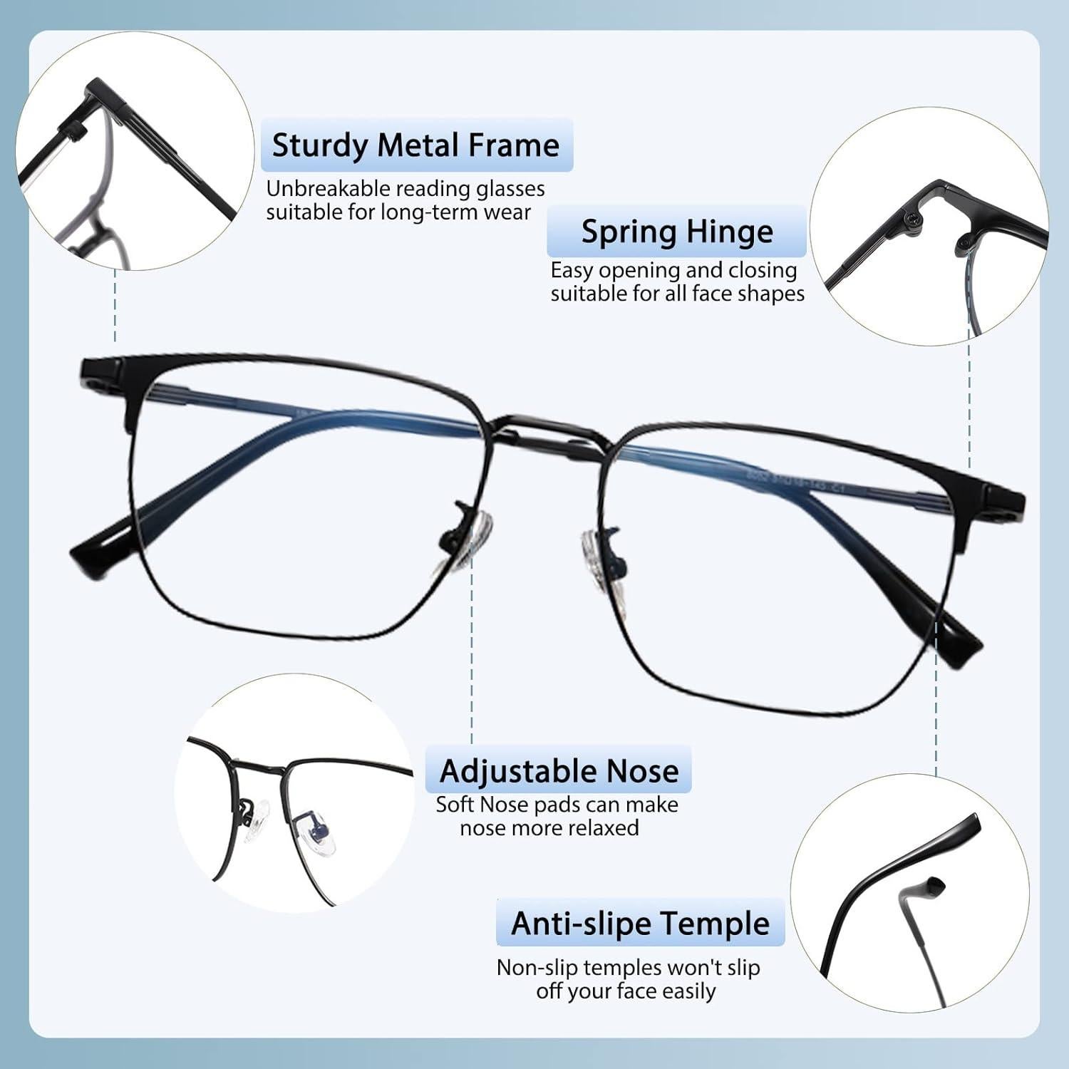 Gafas de lectura multifocal progresivas Kissoul UV400