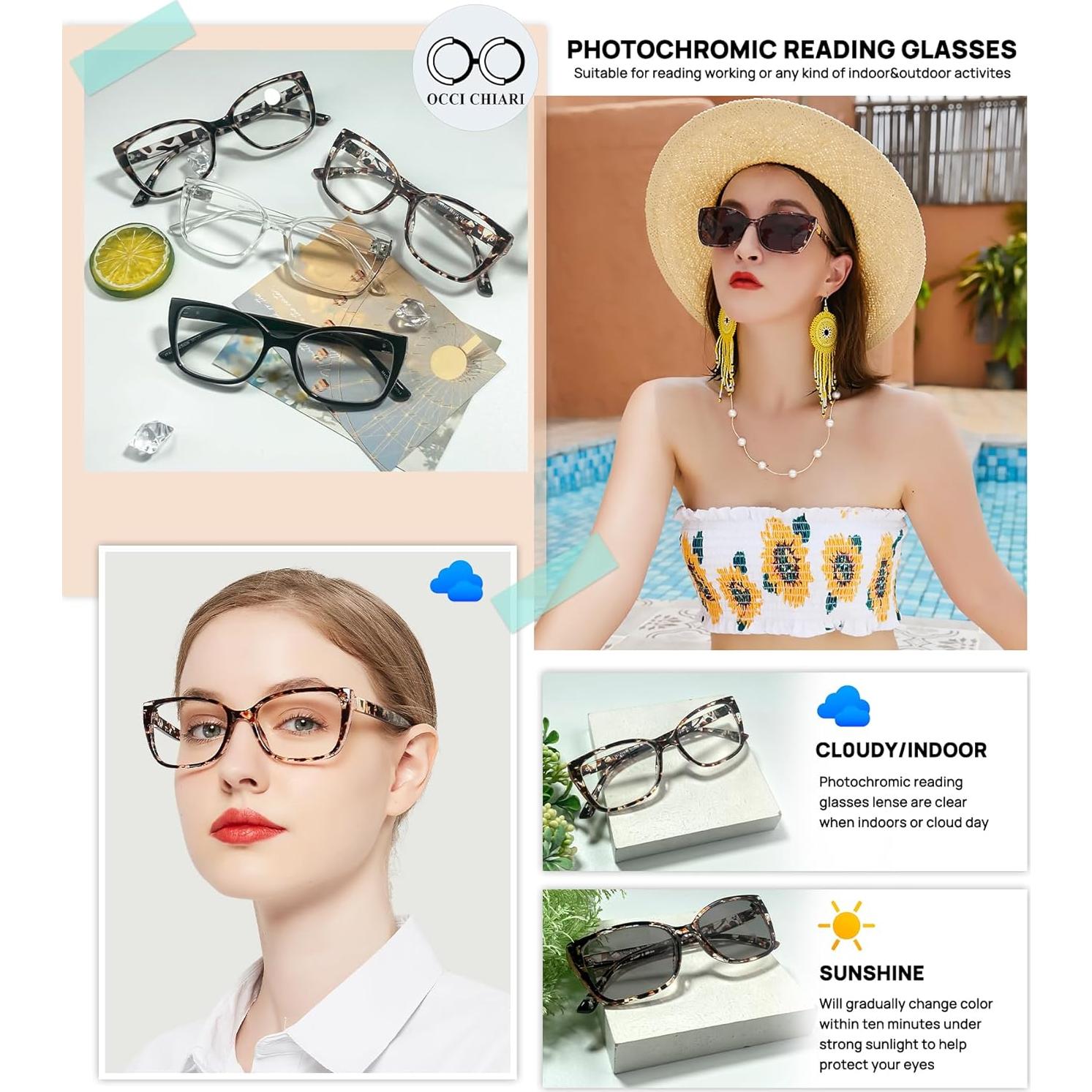 Gafas de Lectura OCCI CHIARI Fotocromáticas 2.5 UV400