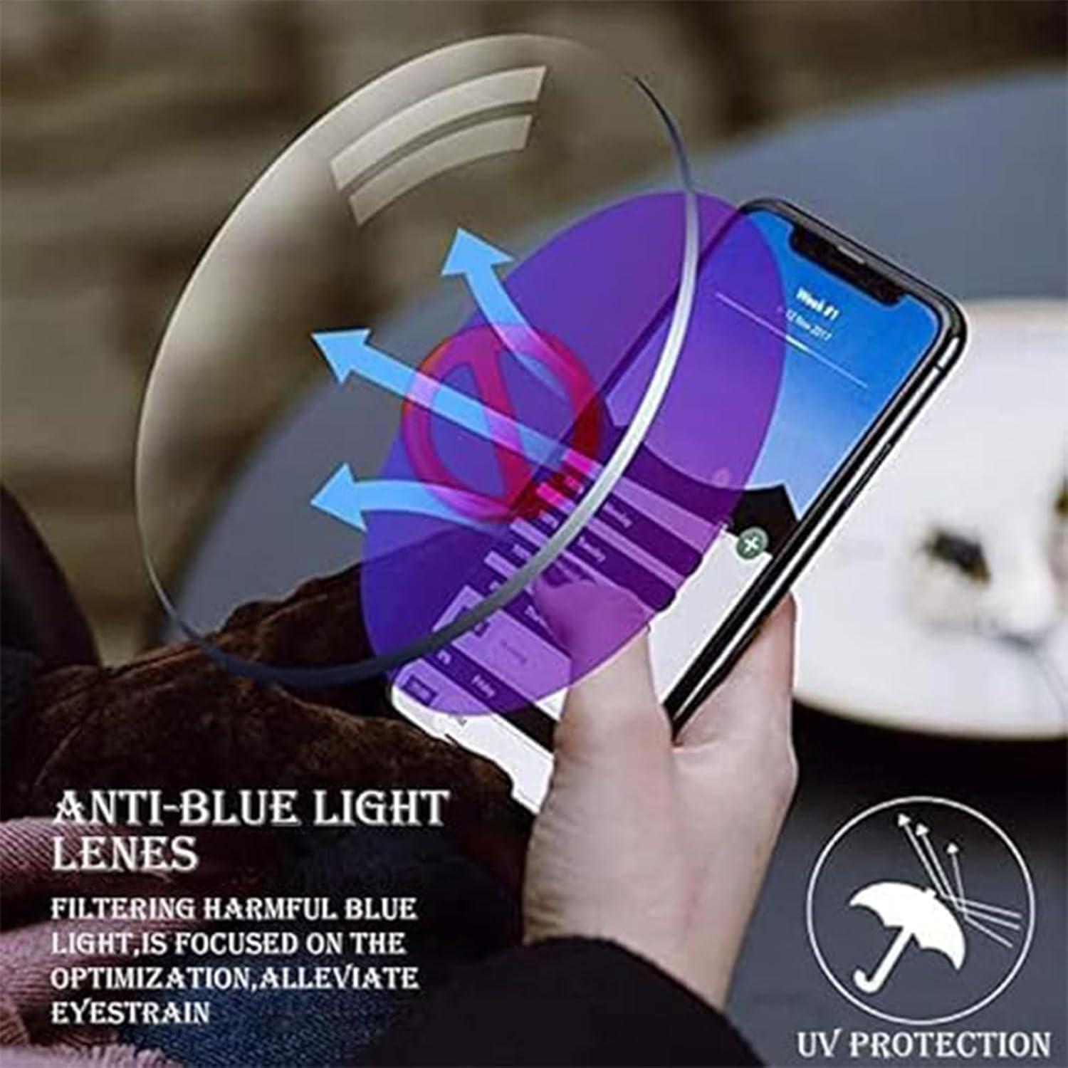 Ultra-Light Multi-focal Photochromic Reading Glasses, Plyarbour Intellireaders, Progressive Reading Glasses Men