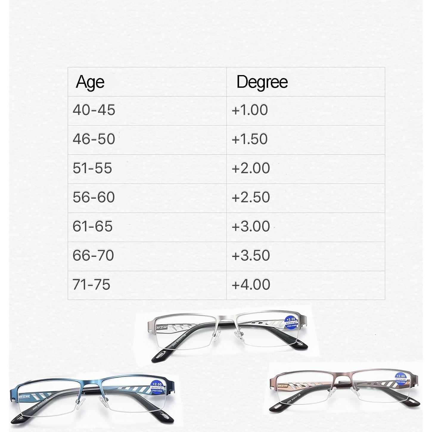 Ultra-Light Multi-focal Photochromic Reading Glasses, Plyarbour Intellireaders, Progressive Reading Glasses Men