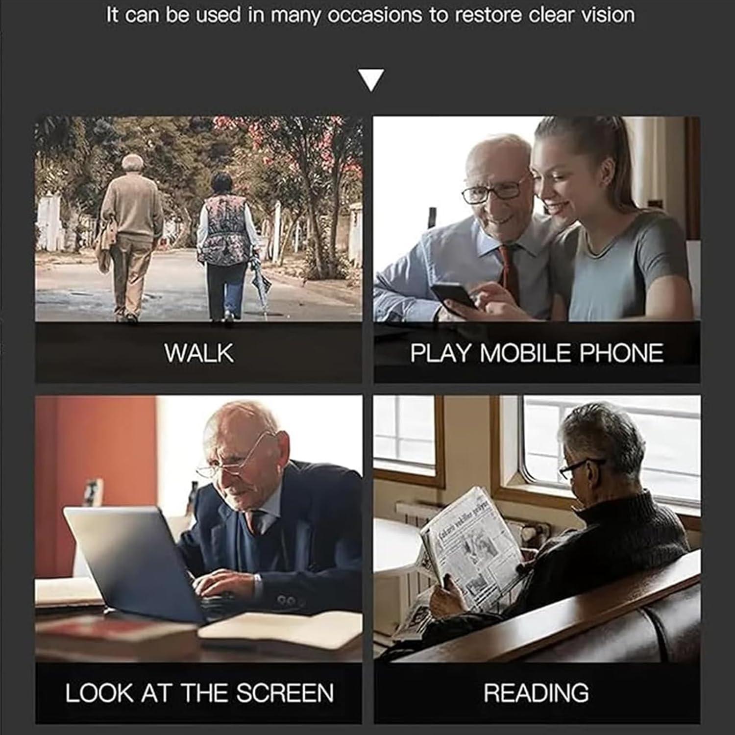 Ultra-Light Multi-focal Photochromic Reading Glasses, Plyarbour Intellireaders, Progressive Reading Glasses Men