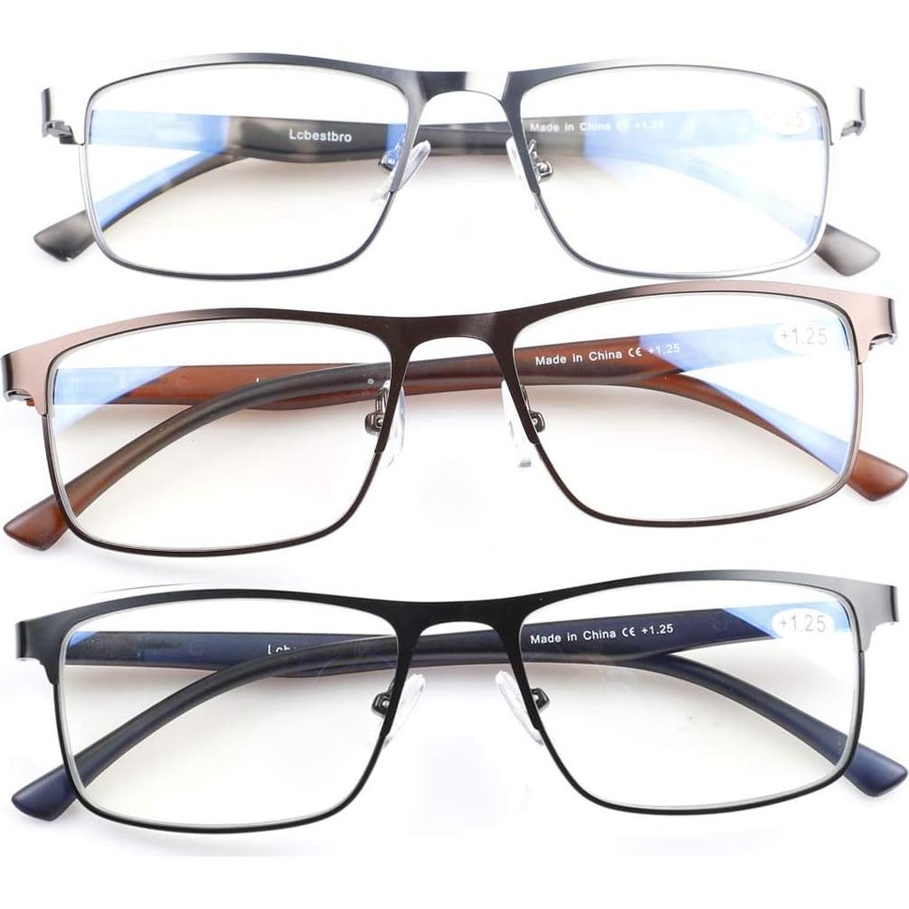 Paquete de 3 Gafas de Lectura Lcbestbro Bloqueo Luz Azul