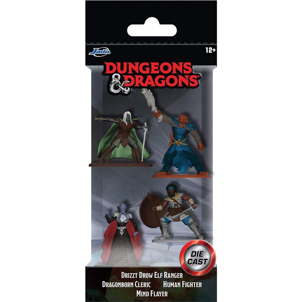 Set de 4 Figuras Coleccionables Dungeons & Dragons Jada Toys 4 cm