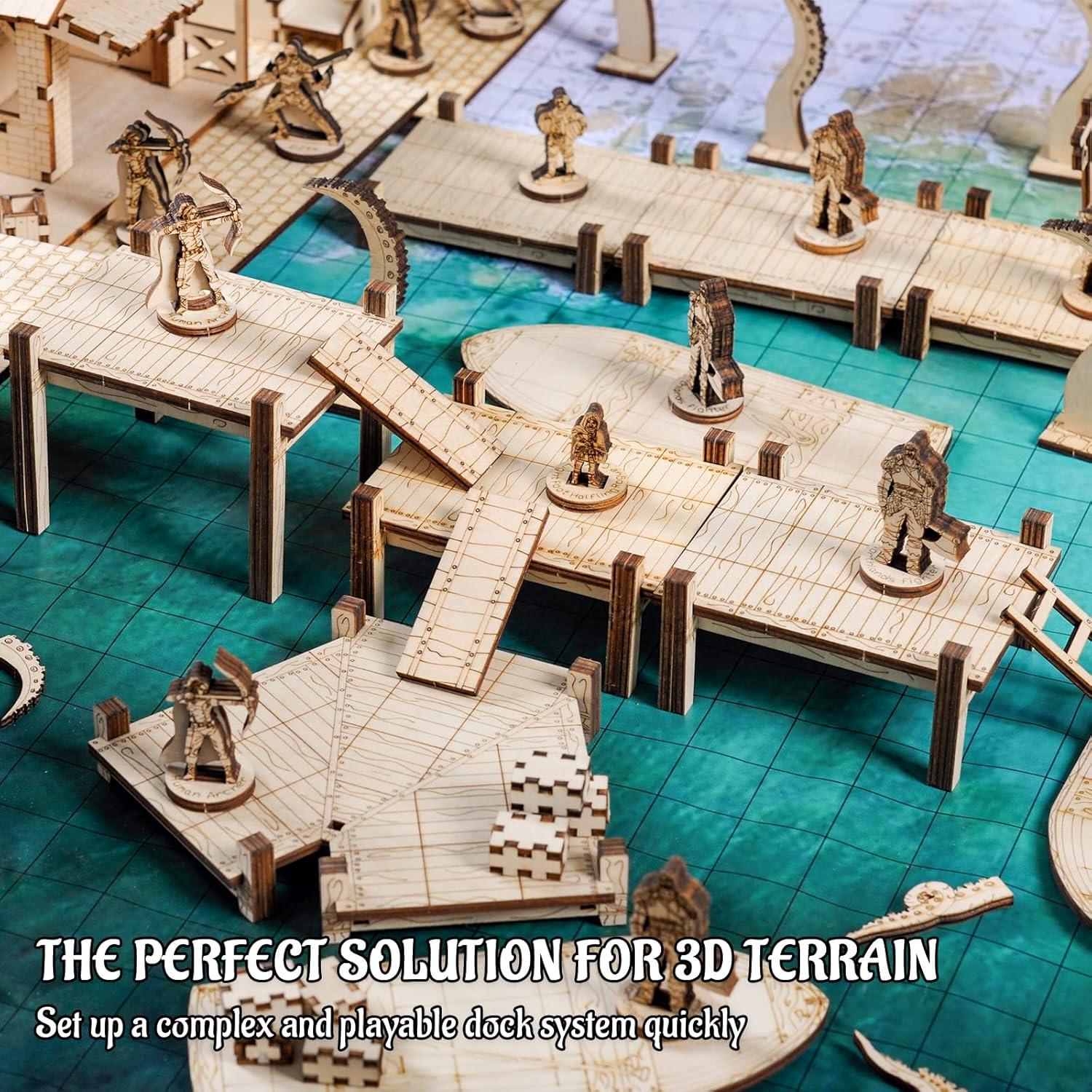 Conjunto Modular de Puente CZYY 7PCS para RPG 3D