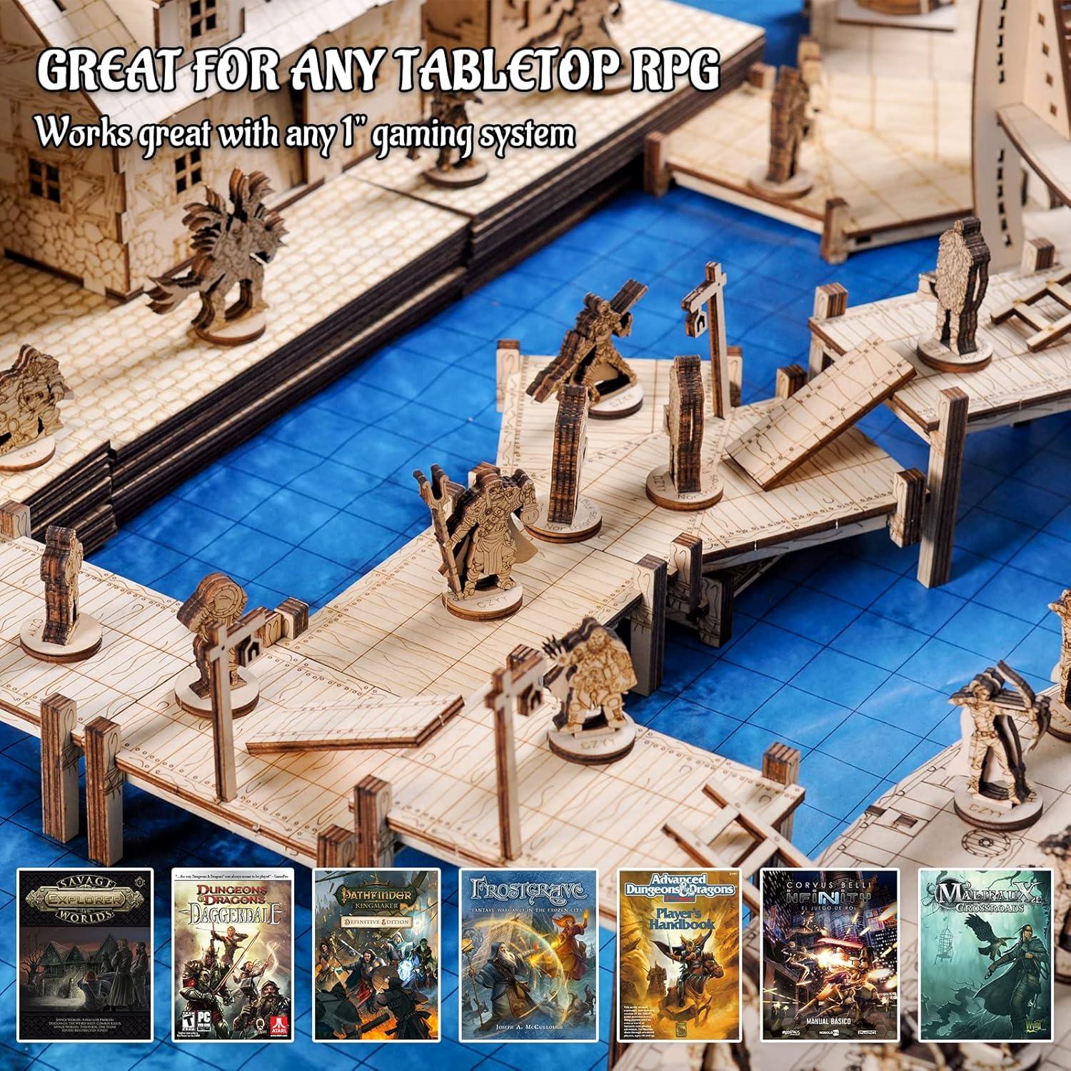 Conjunto Modular de Puente CZYY 7PCS para RPG 3D