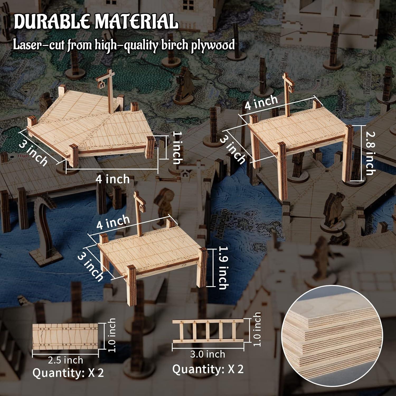 Conjunto Modular de Puente CZYY 7PCS para RPG 3D