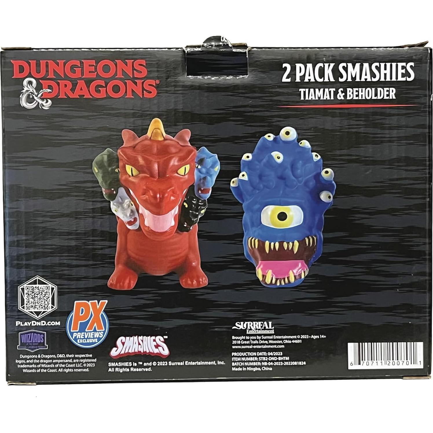 Muñecos Antiestrés D&D Beholder y Tiamat Surreal 10 cm