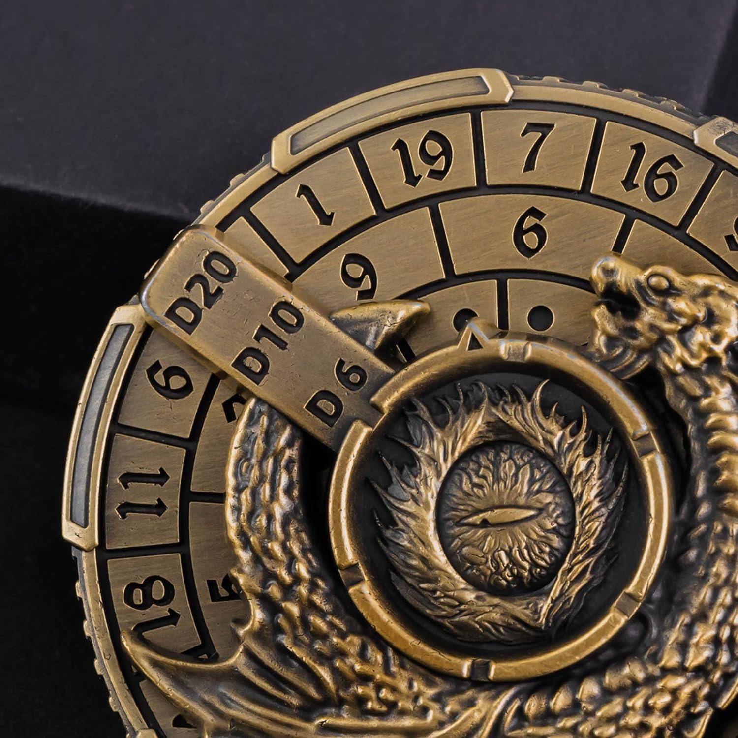 Juego de Dados DND 7 en 1 KERWELLSI Metal Antiguo