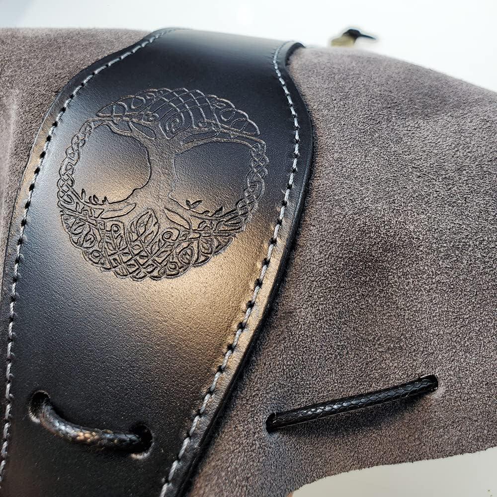 Bolsa de Dados Rollooo Negra y Gris - Cuero Genuino 13x8 cm