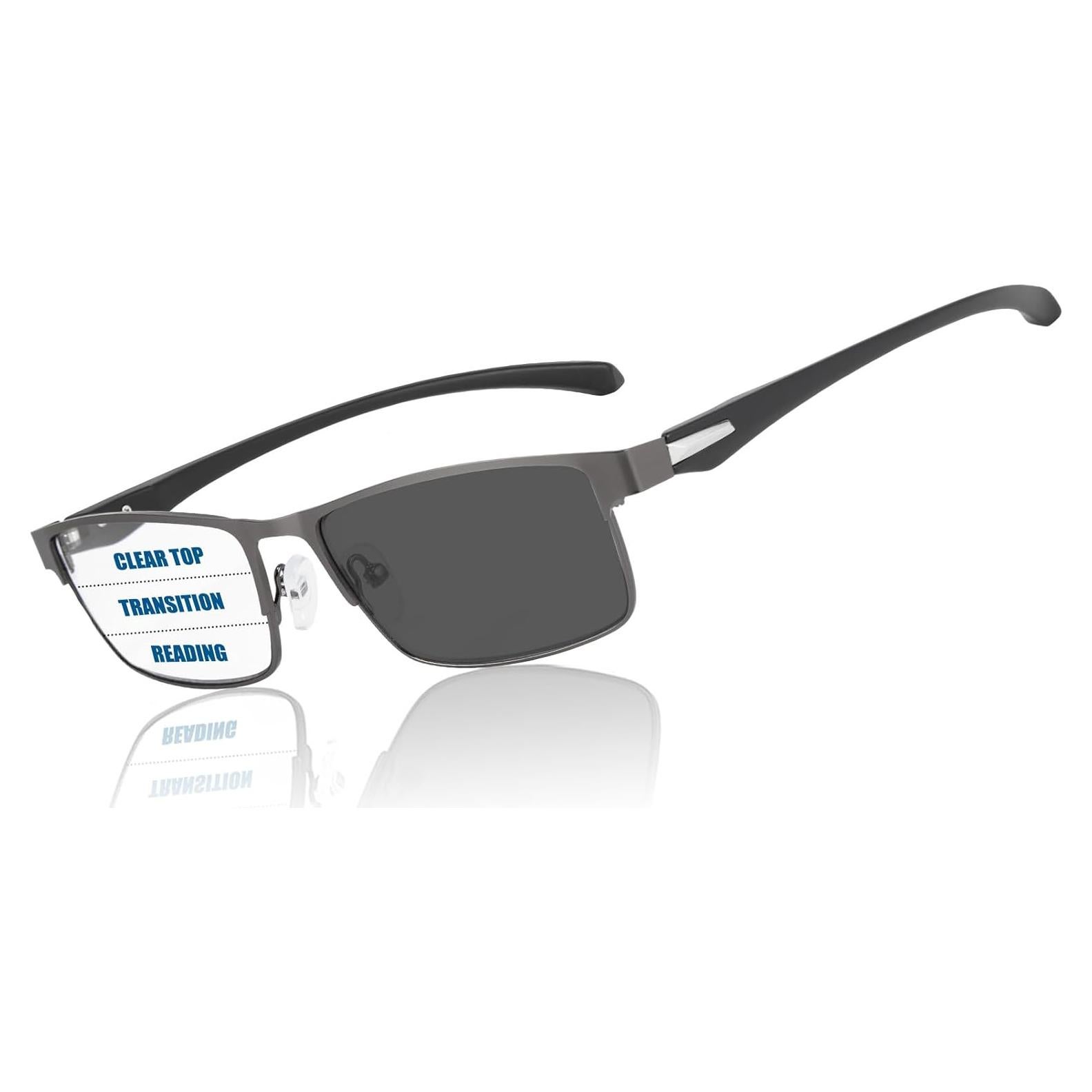 Gafas Progresivas Fotocromáticas Hombres Bloqueo Luz Azul