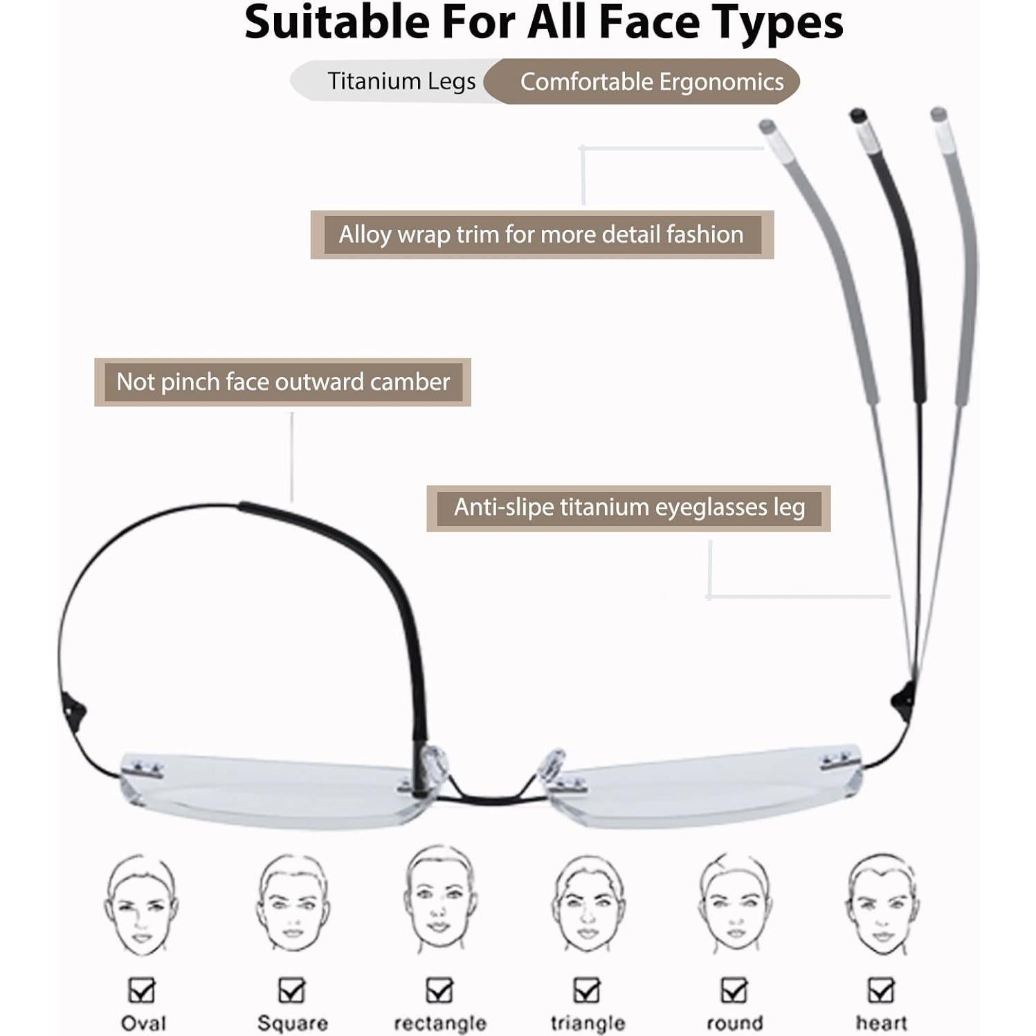 Gafas de lectura multifocales progresivas con bloqueo azul