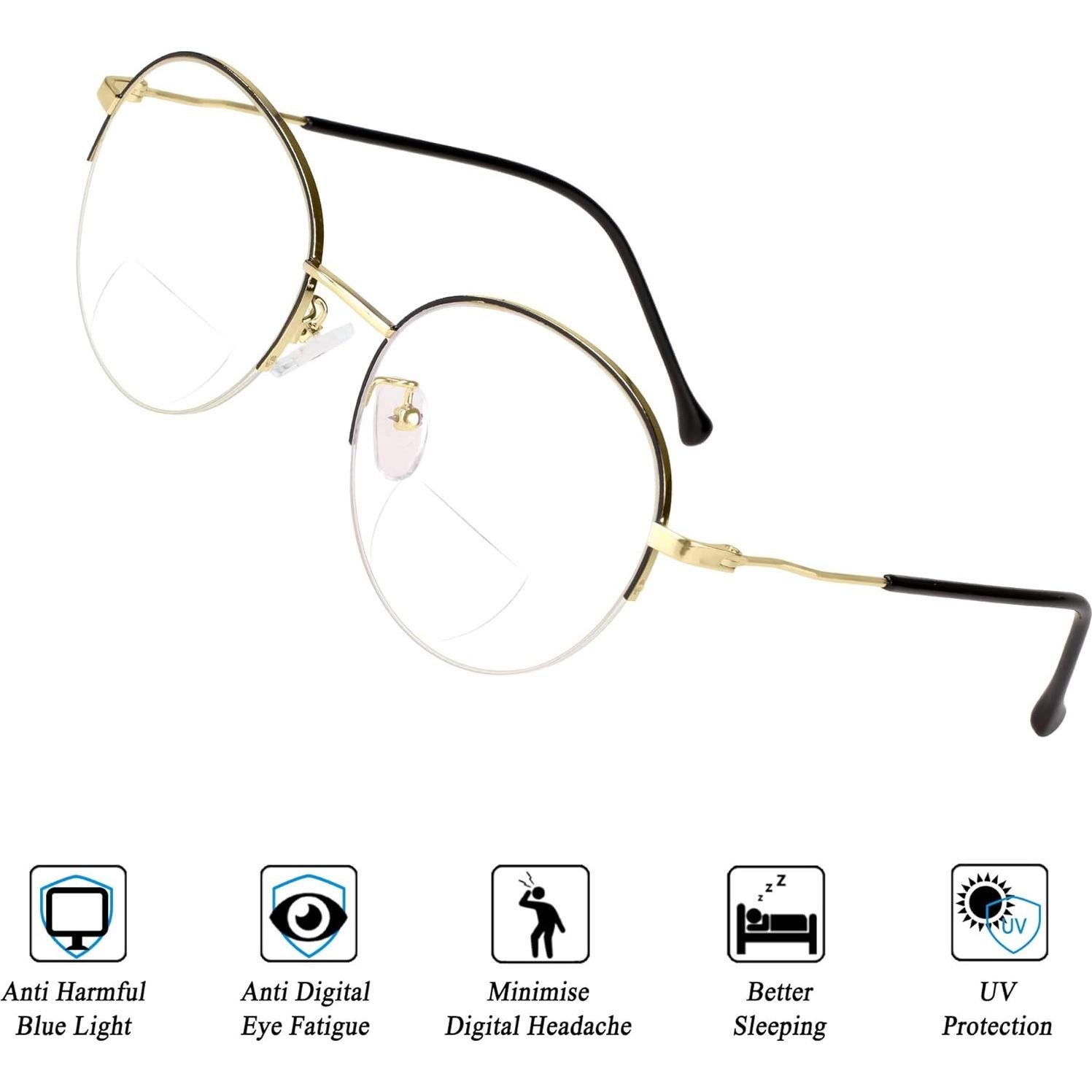 Gafas de lectura bifocal VisionGlobal UV400 unisex retro