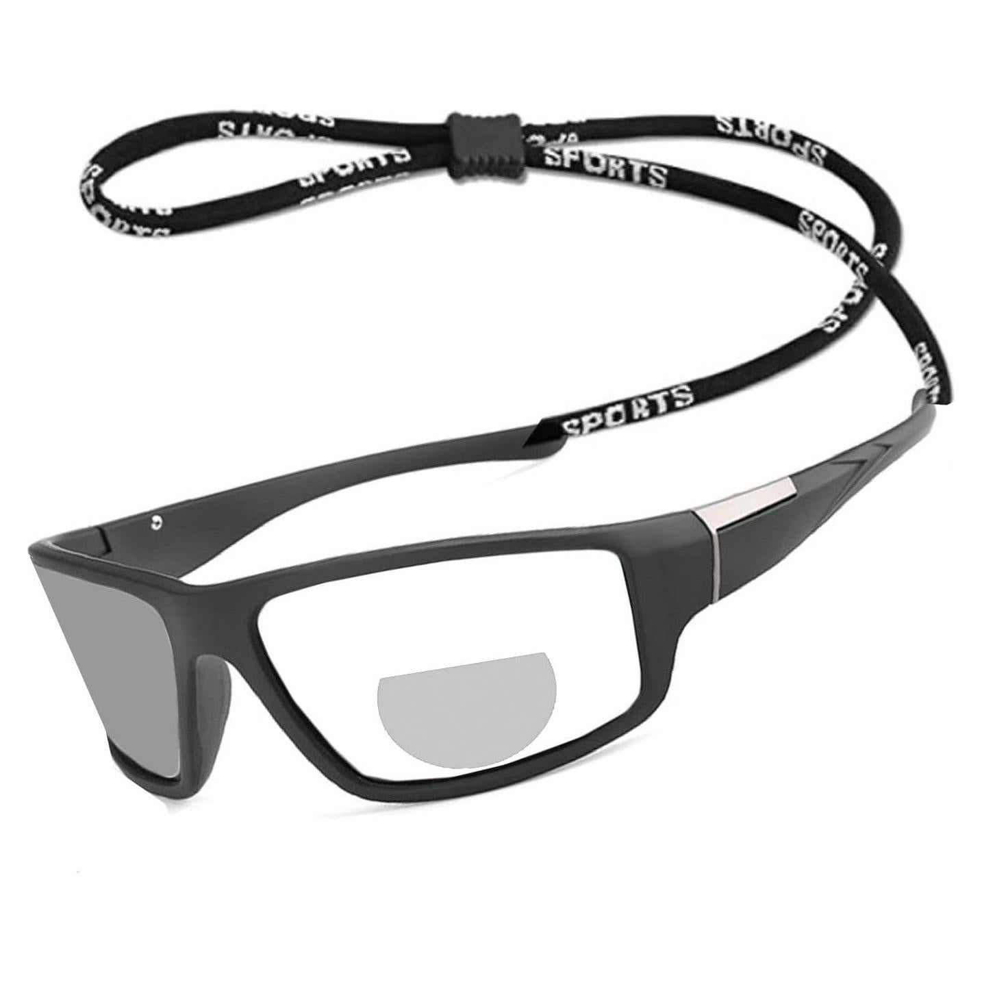 Gafas de lectura bifocales fotoquímicas deportivas - Negro