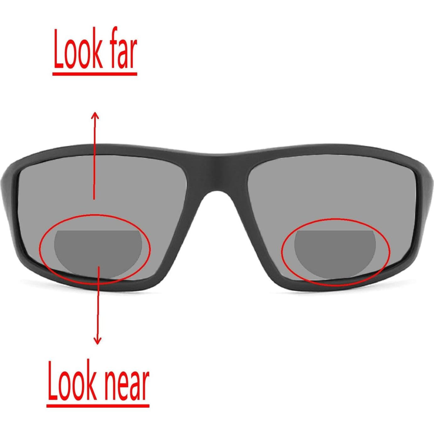 Gafas de lectura bifocales fotoquímicas deportivas - Negro