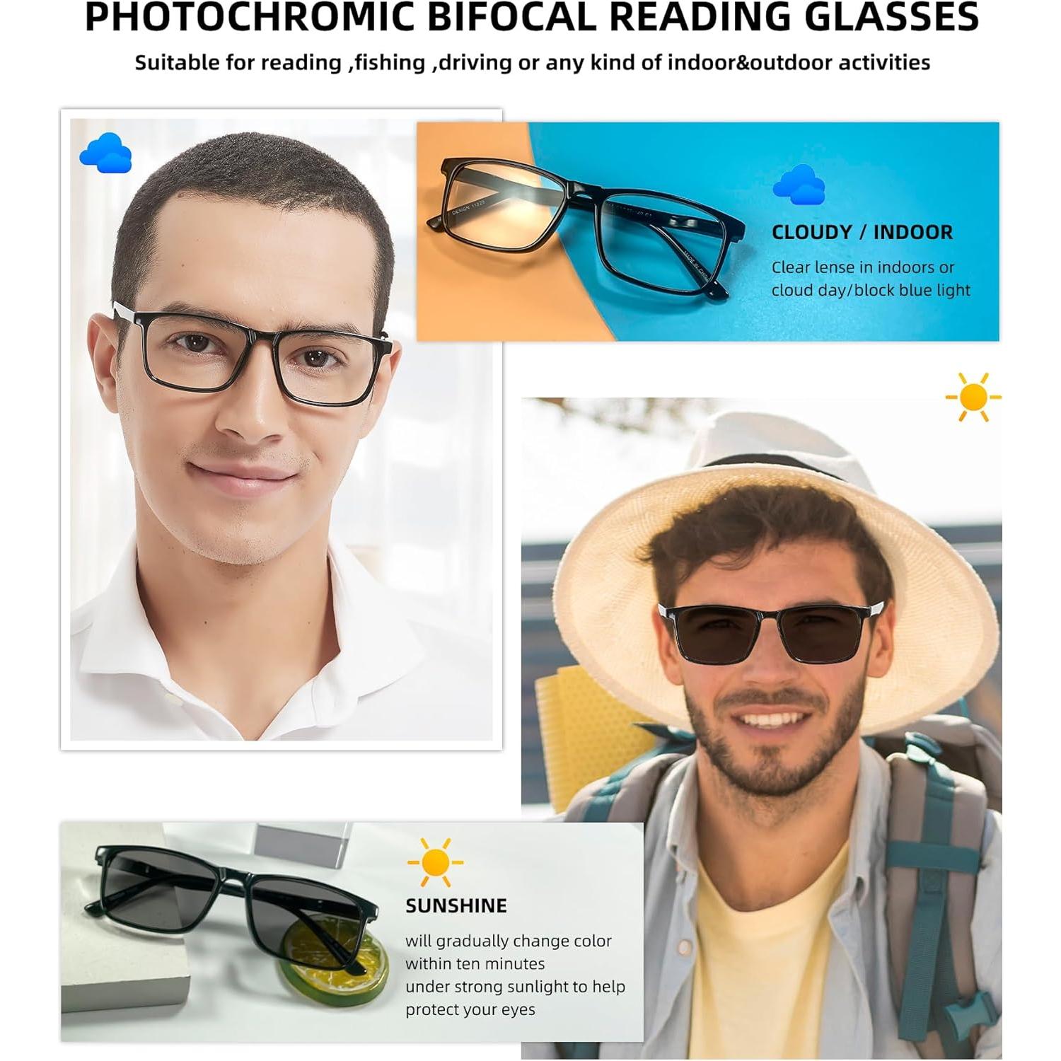 Gafas de sol bifocales OCCI CHIARI fotocromáticas UV400