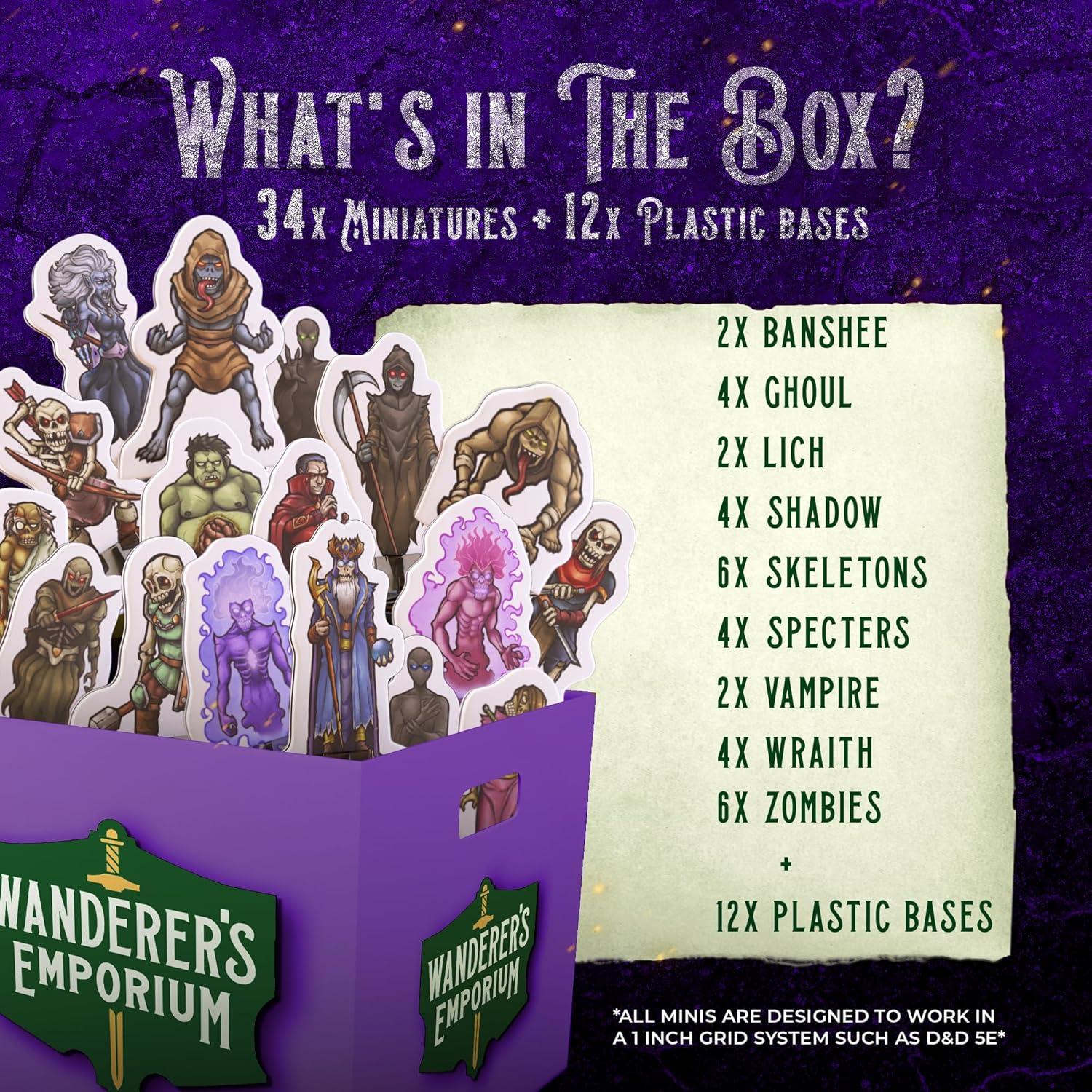 Miniaturas Planas Duras Wanderers Emporium 34 Piezas 28-32mm