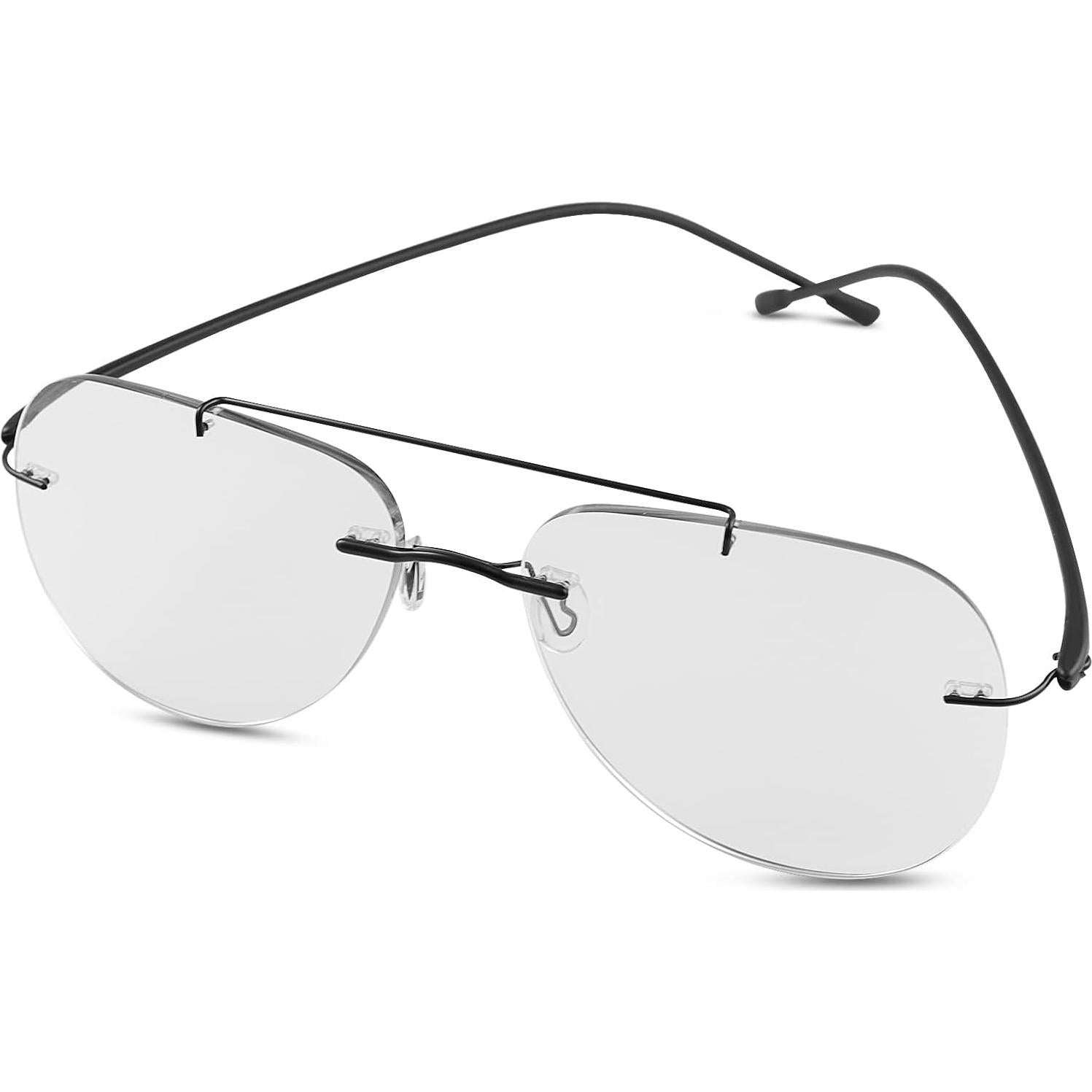 Gafas de lectura progresivas UV400 fotoquímicas 3.0x negras