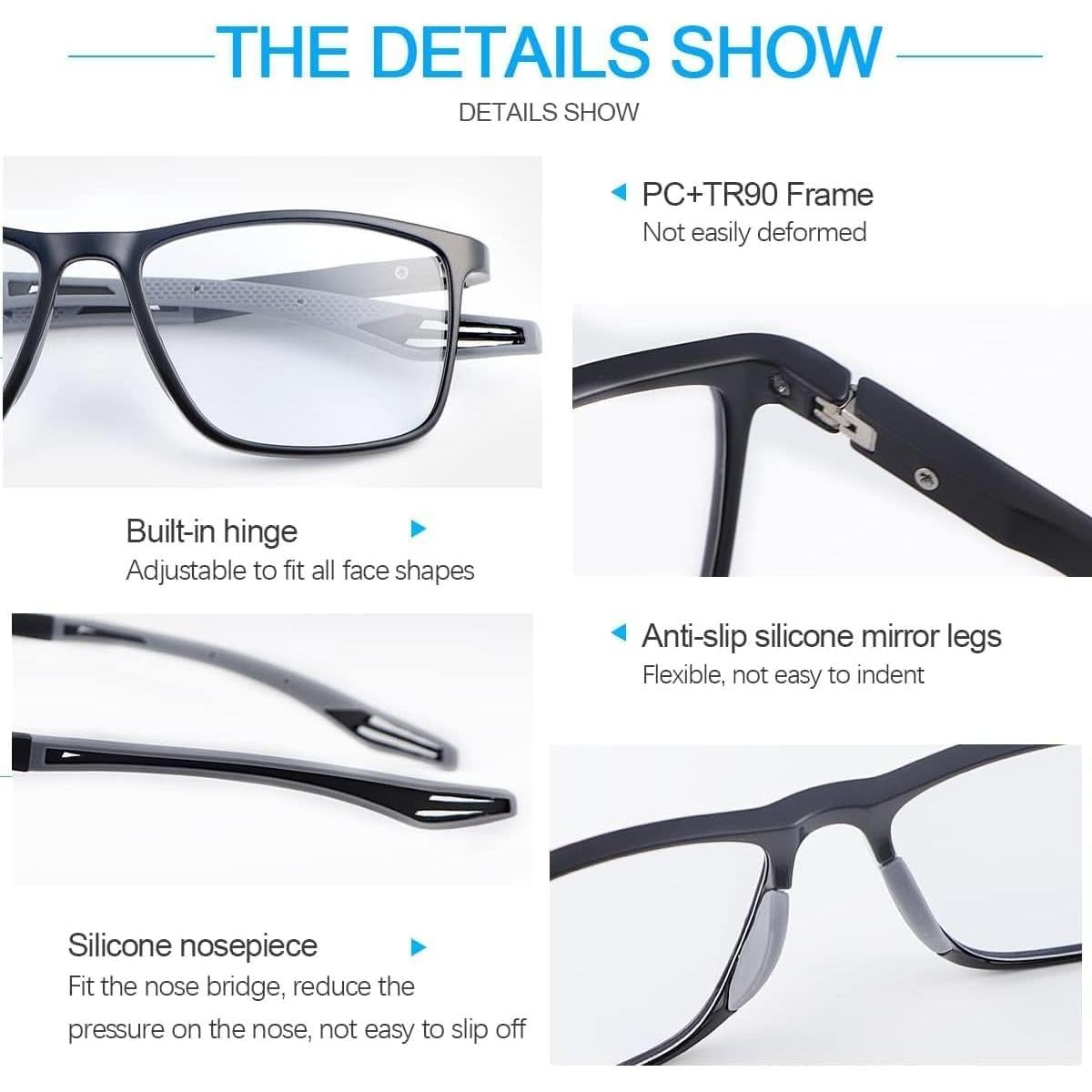 Gafas de lectura progresivas PEEPAI fotoquímicas UV400