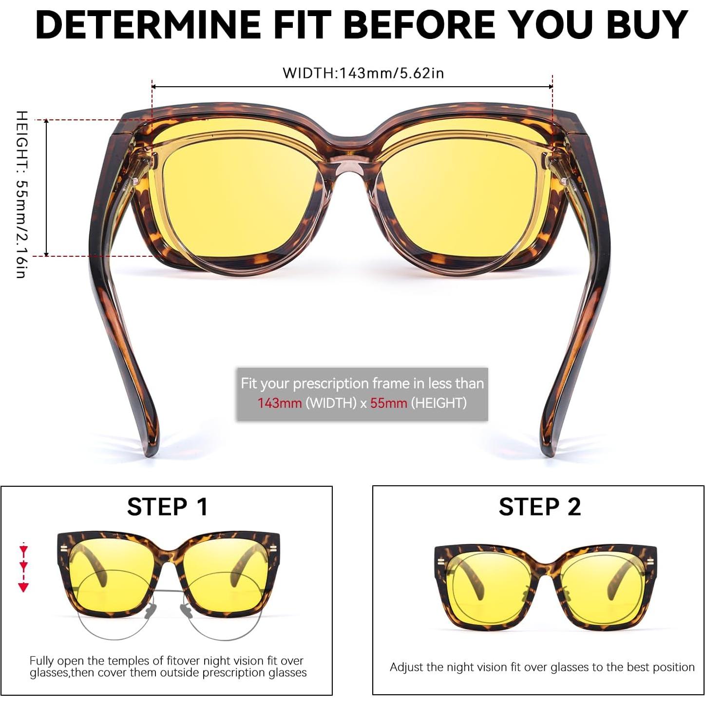 Gafas de Visión Nocturna LVIOE Amarillas Polarizadas