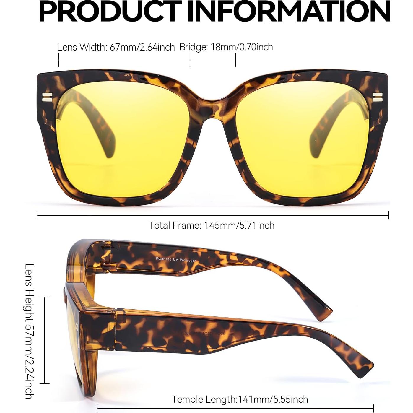 Gafas de Visión Nocturna LVIOE Amarillas Polarizadas