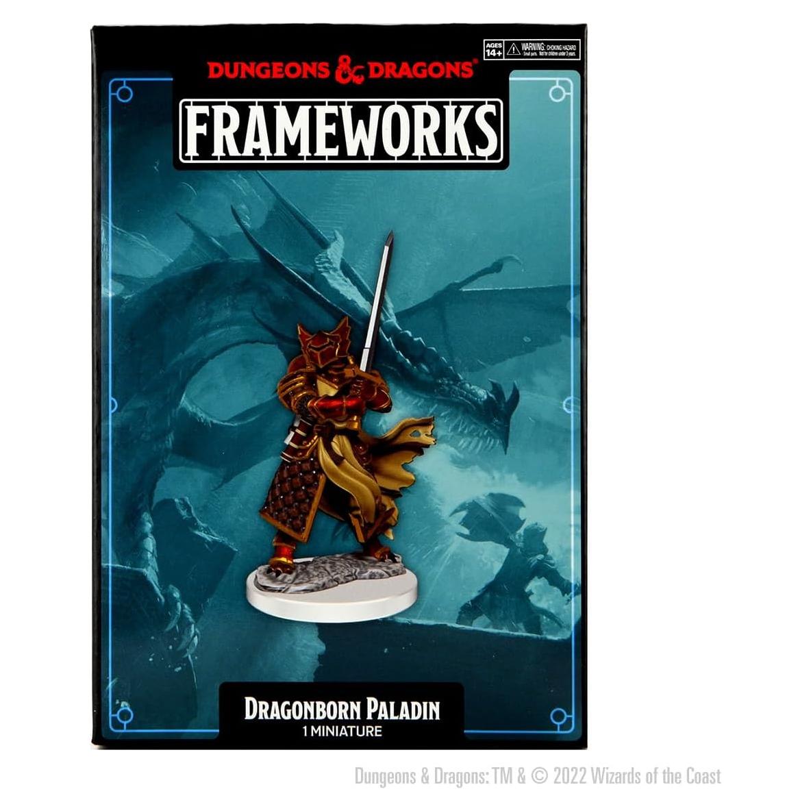 Figurita D&D Paladín Dragonborn Masculino Sin Pintar